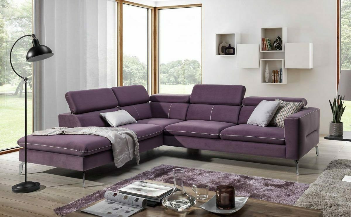 Garnitur Wohnlandschaft Couch Sofa Ecksofa Polster L-Form JVmoebel Design Ecksofa,