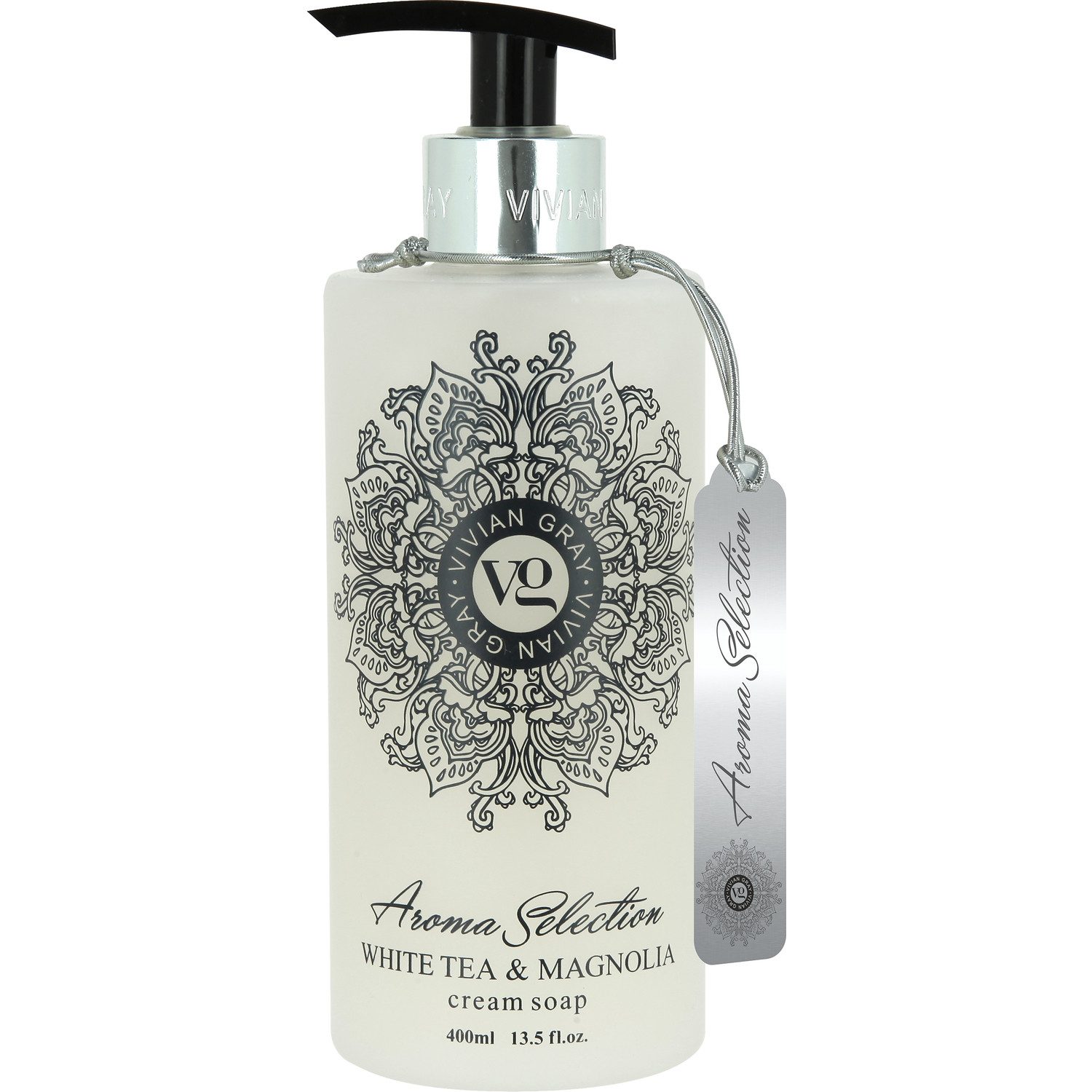 VIVIAN GRAY Flüssigseife Seifenspender mit Creme Seife White Tea & Magnolia, 1-tlg.