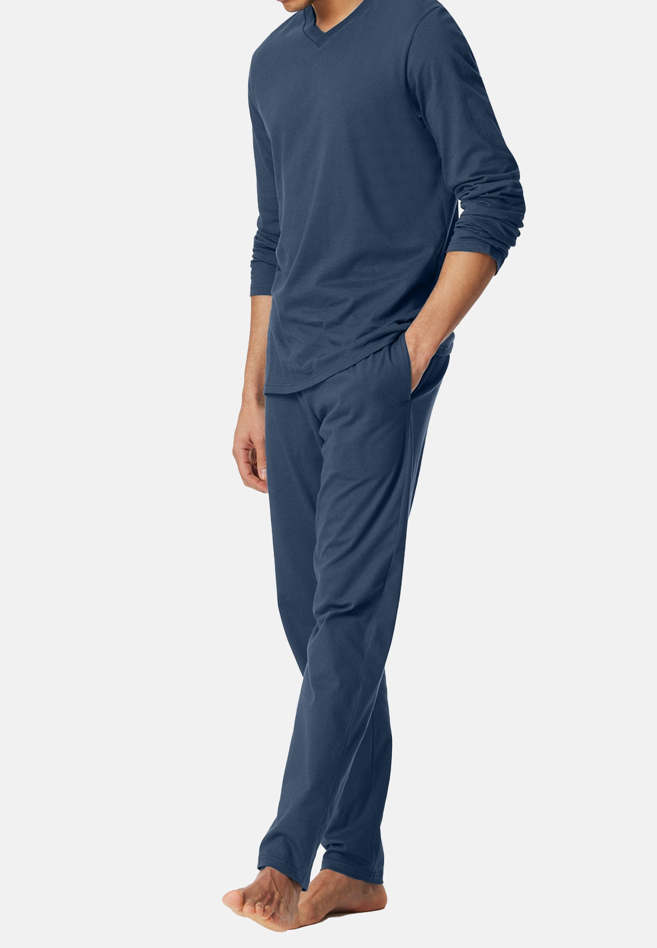 Schiesser Pyjamaoberteil Mix & Relax (1-tlg) Schlafanzug Oberteil - Baumwolle - Atmungsaktiv