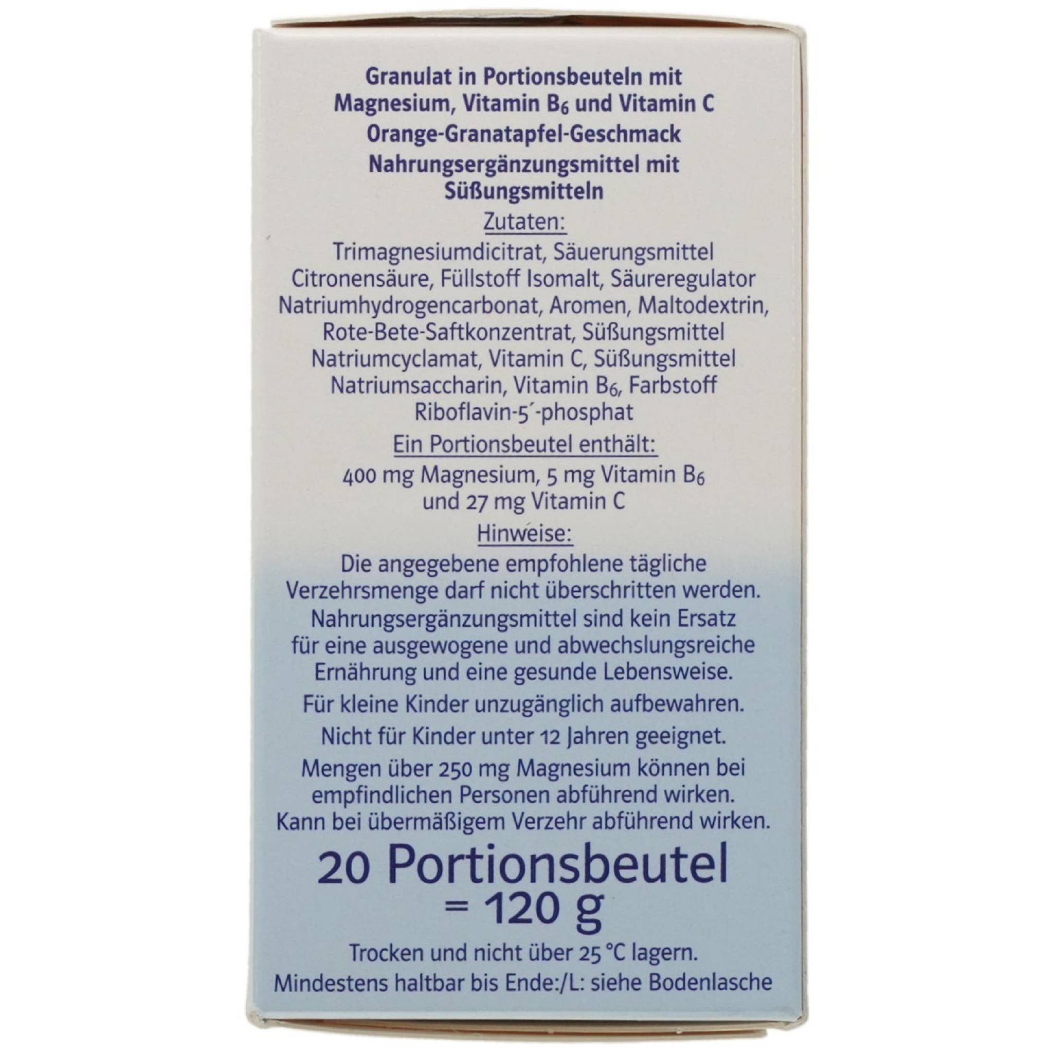Queisser Pharma GmbH & Co. KG DOPPELHERZ Magnesium 400 Citrat system Granulat Granulat