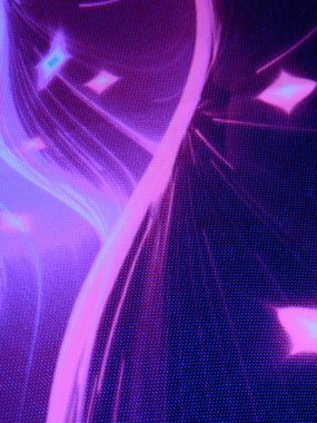 PSYWORK Dekokissen Schwarzlicht Kissen Neon "Blacklight Universe", 30x50cm, UV-aktiv, leuchtet unter Schwarzlicht
