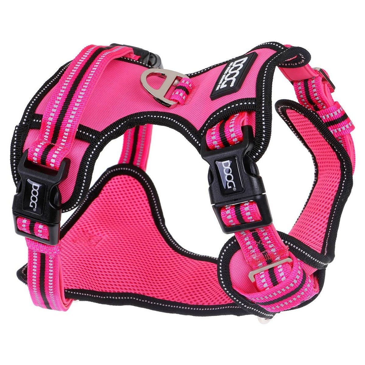 DOOG Hunde-Geschirr Neotech Geschirr Lady pink/grau günstig online kaufen