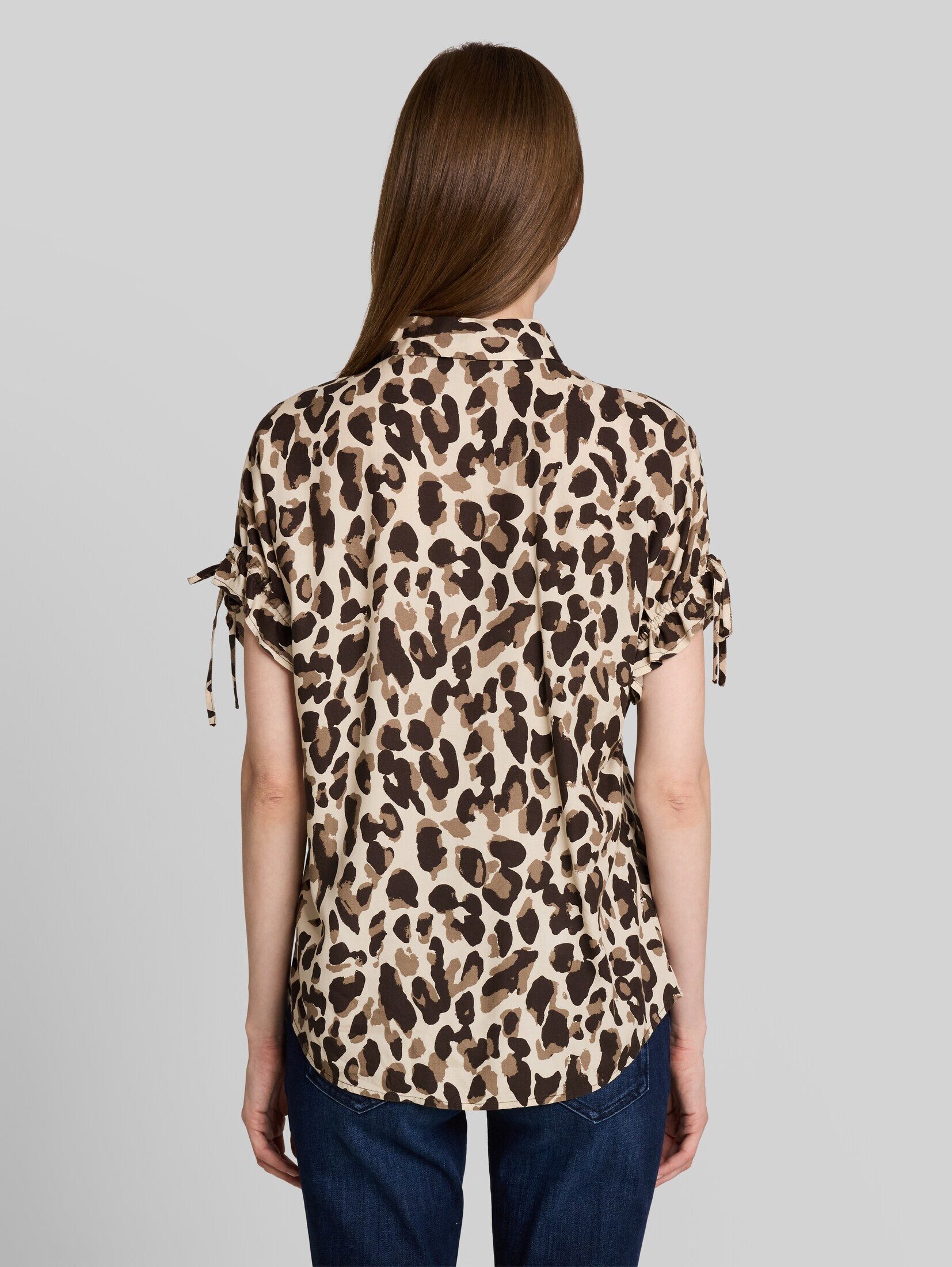 TOM TAILOR Kurzarmbluse Blusen & Shirts Loose Fit Bluse mit Schleifen