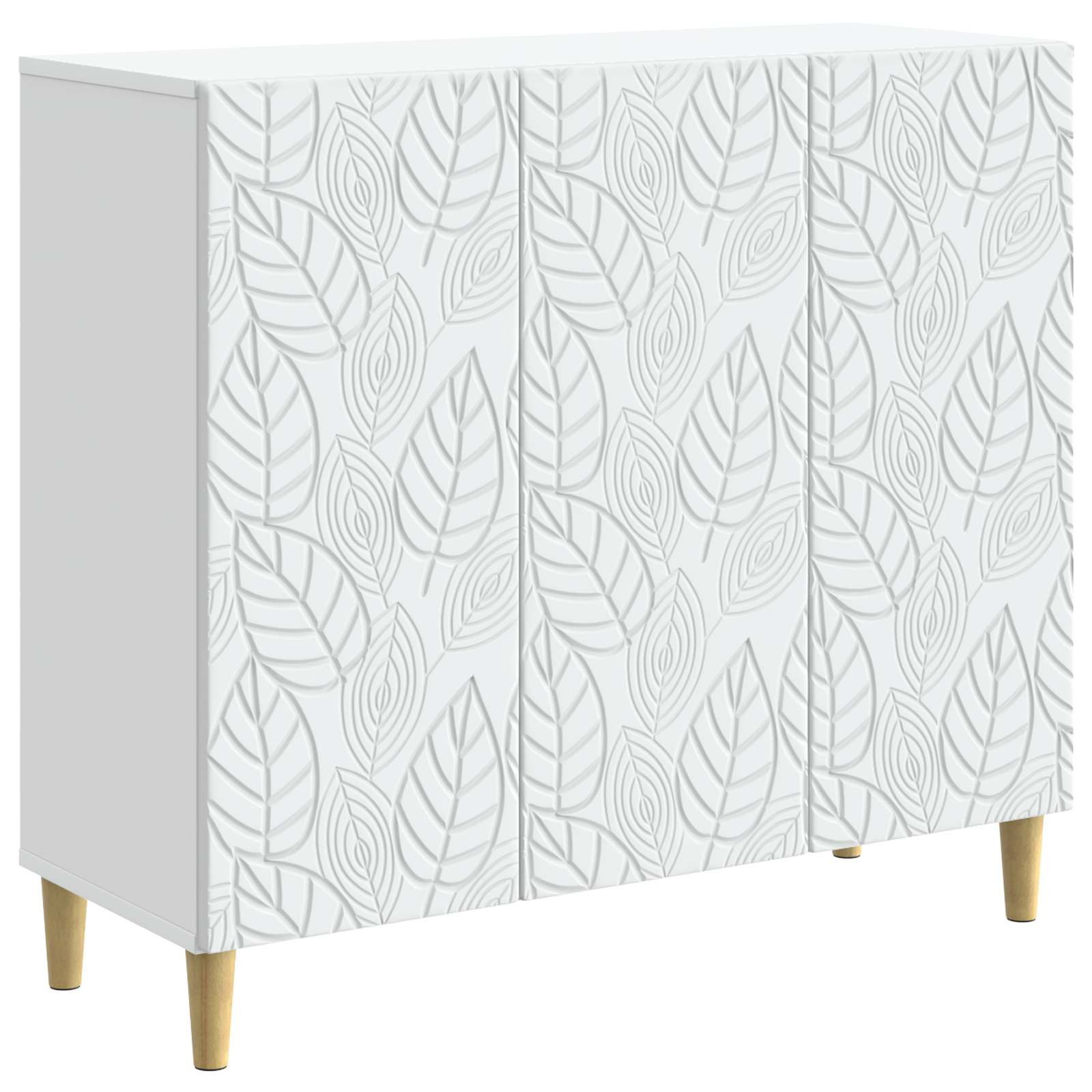 vidaXL Sideboard Sideboard Weiß 89 x 34,5 x 80 cm Holzwerkstoff (1 St)