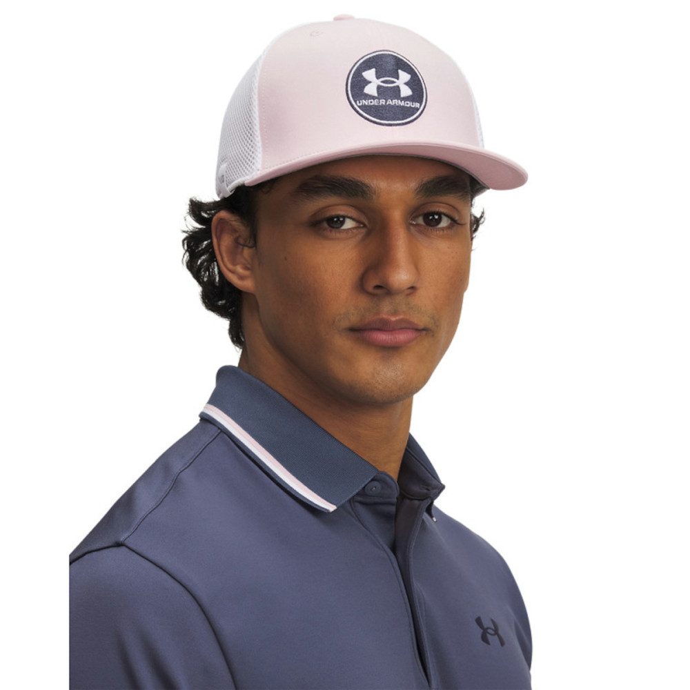 Under Armour® Baseball Cap Under Armour Golf Cap Iso-Chill Drive Mesh Rosa-Weiß Herren