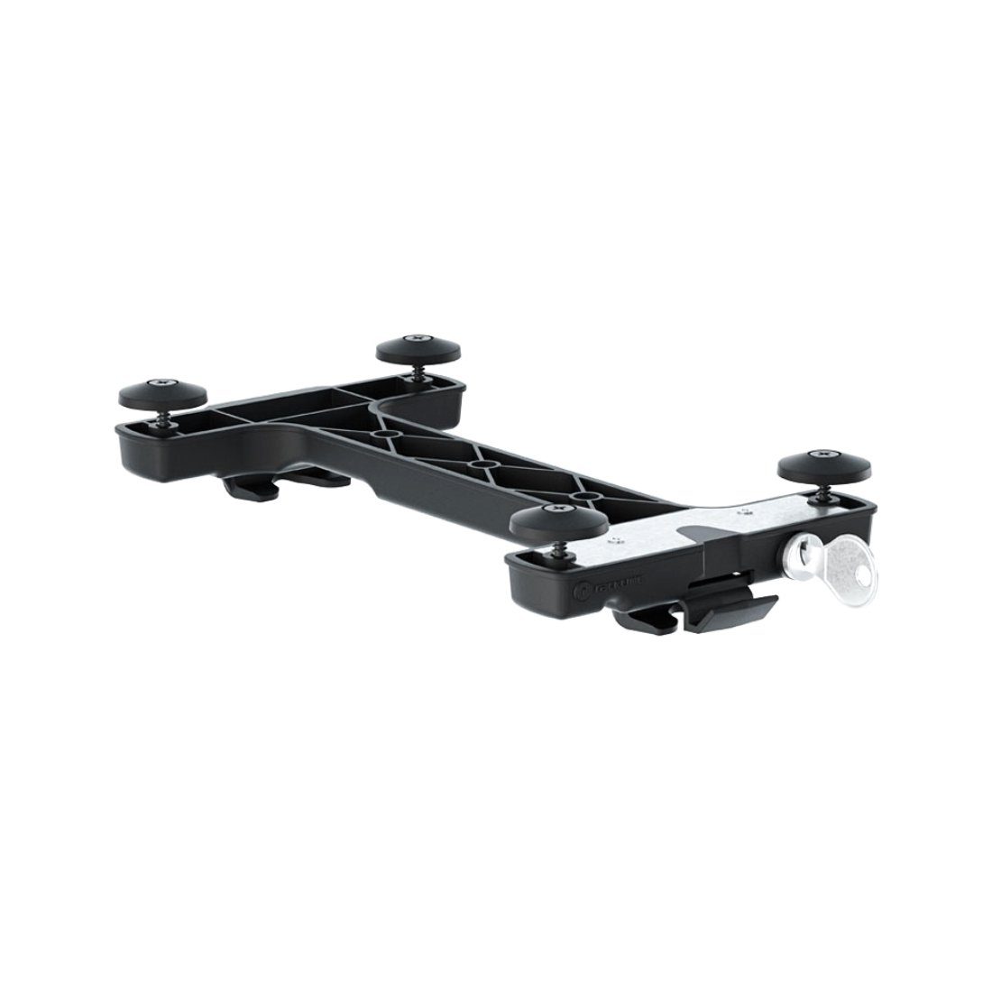 racktime Fahrrad-Gepäckträger Snapit 2.0 System Adapter, ohne Füße, mit Schloss, 235 x 127 x 32 mm