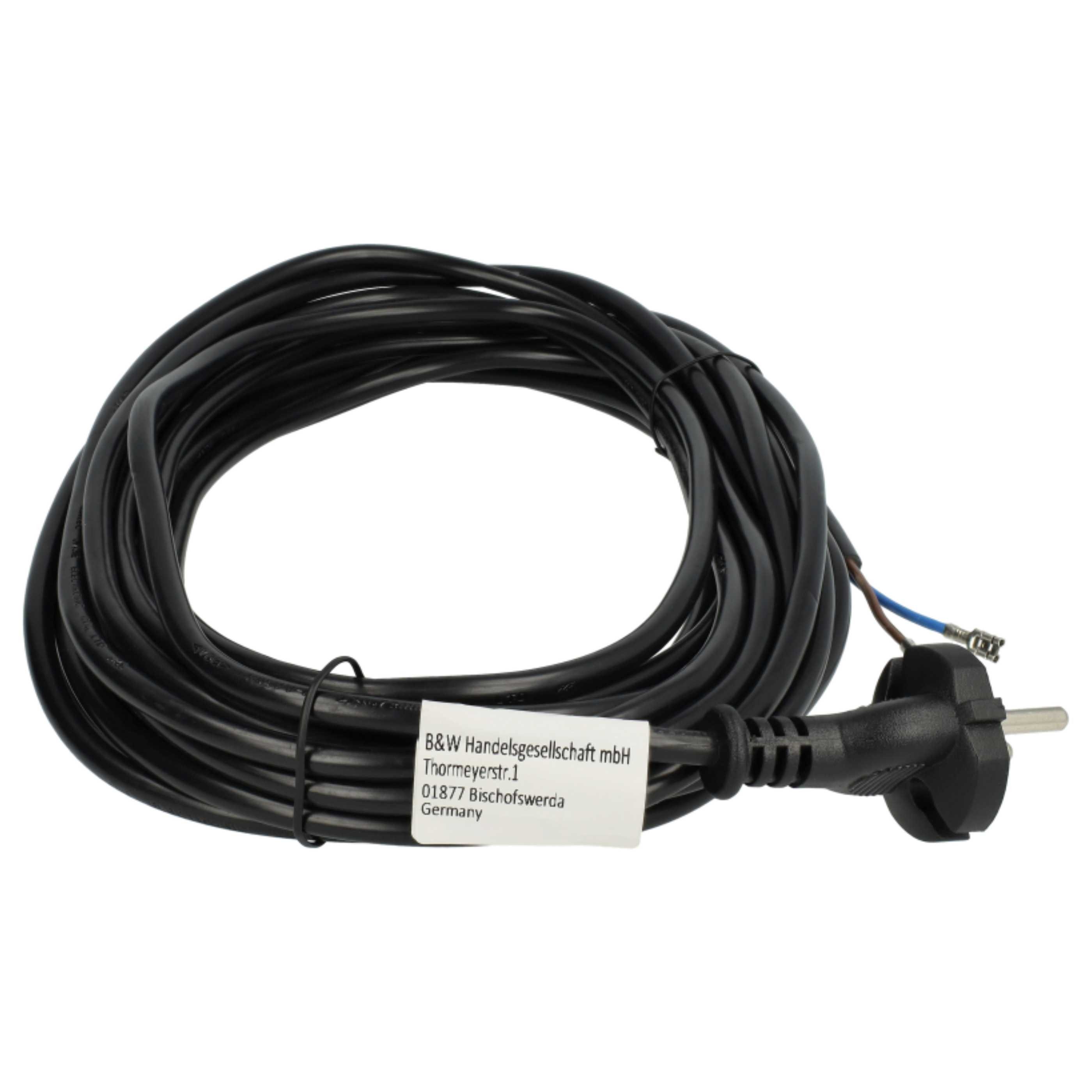 vhbw passend für Thomas INOX-Serie Staubsauger Stromkabel, Passgenaues Kabel zum Anschließen Ihres Staubsaugers ans Stromnetz für – Bild 3 von 5