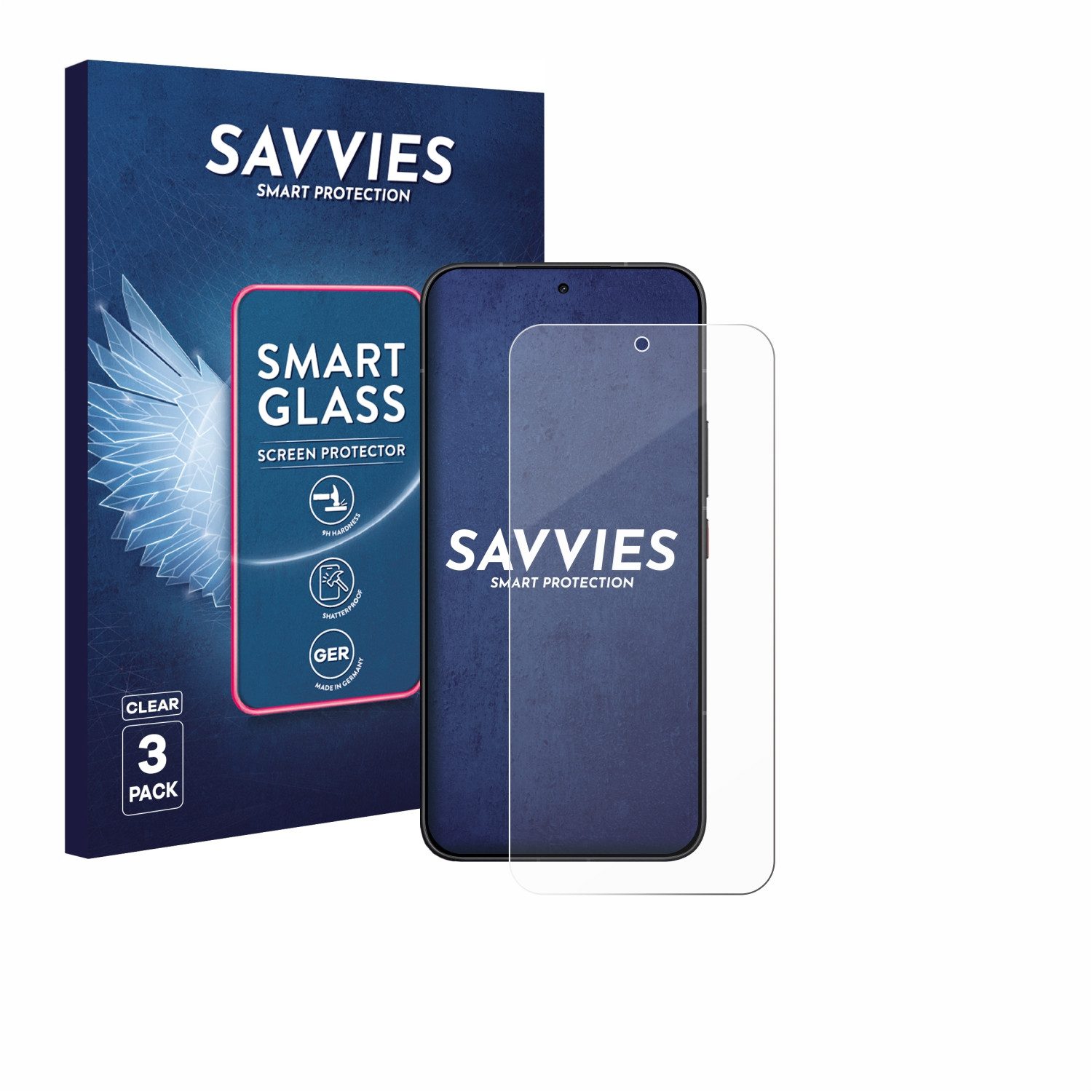Savvies Displayschutzglas Schutzglas Panzer für Xiaomi Poco X8 Pro Max, 3 Stück, Schutzfolie Display Schutz Glas Folie klar