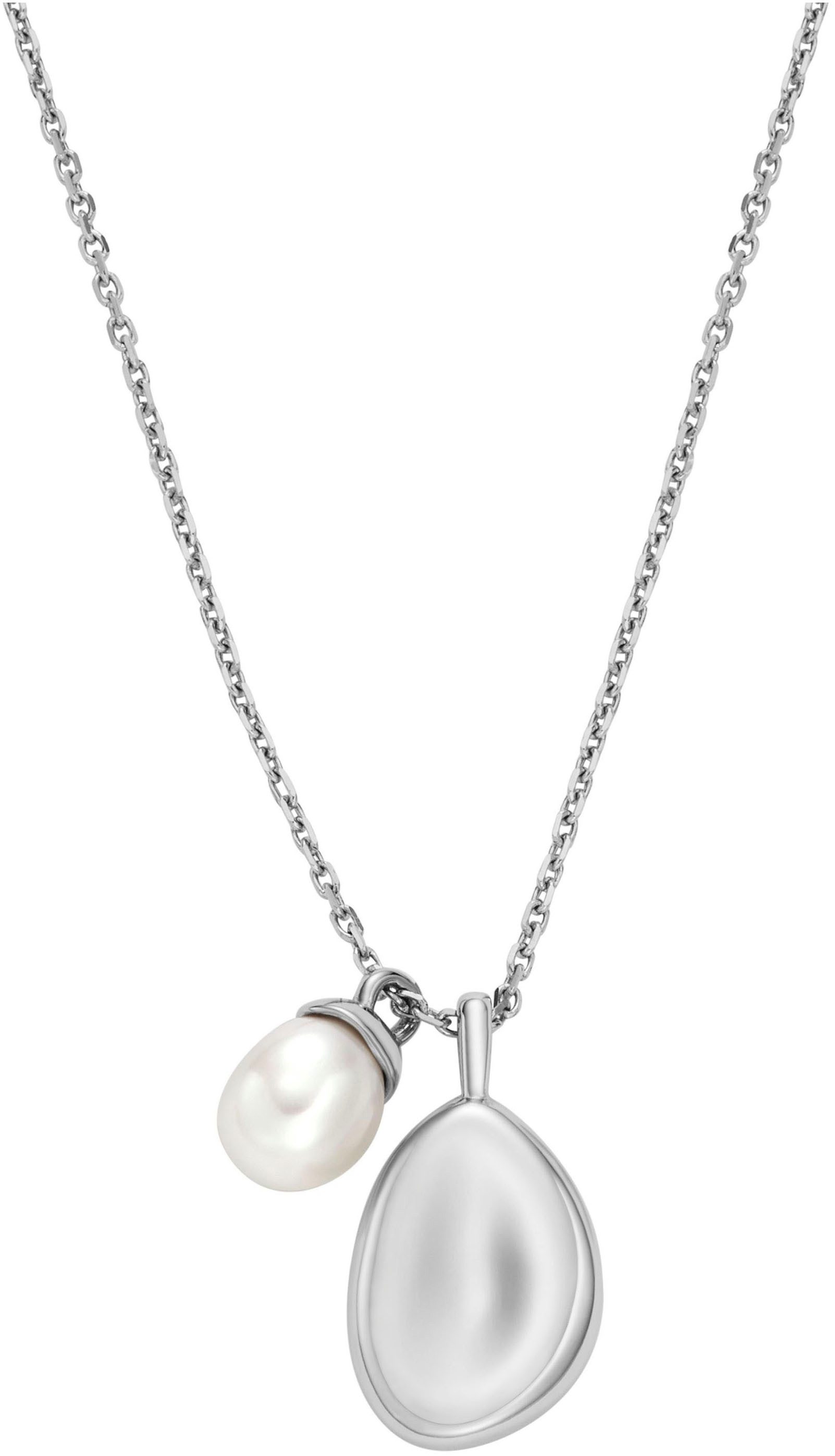 Kette mit Anhänger Schmuck Geschenk Edelstahl Kette AGNETHE PEARL PEBBLE, SKJ1831040