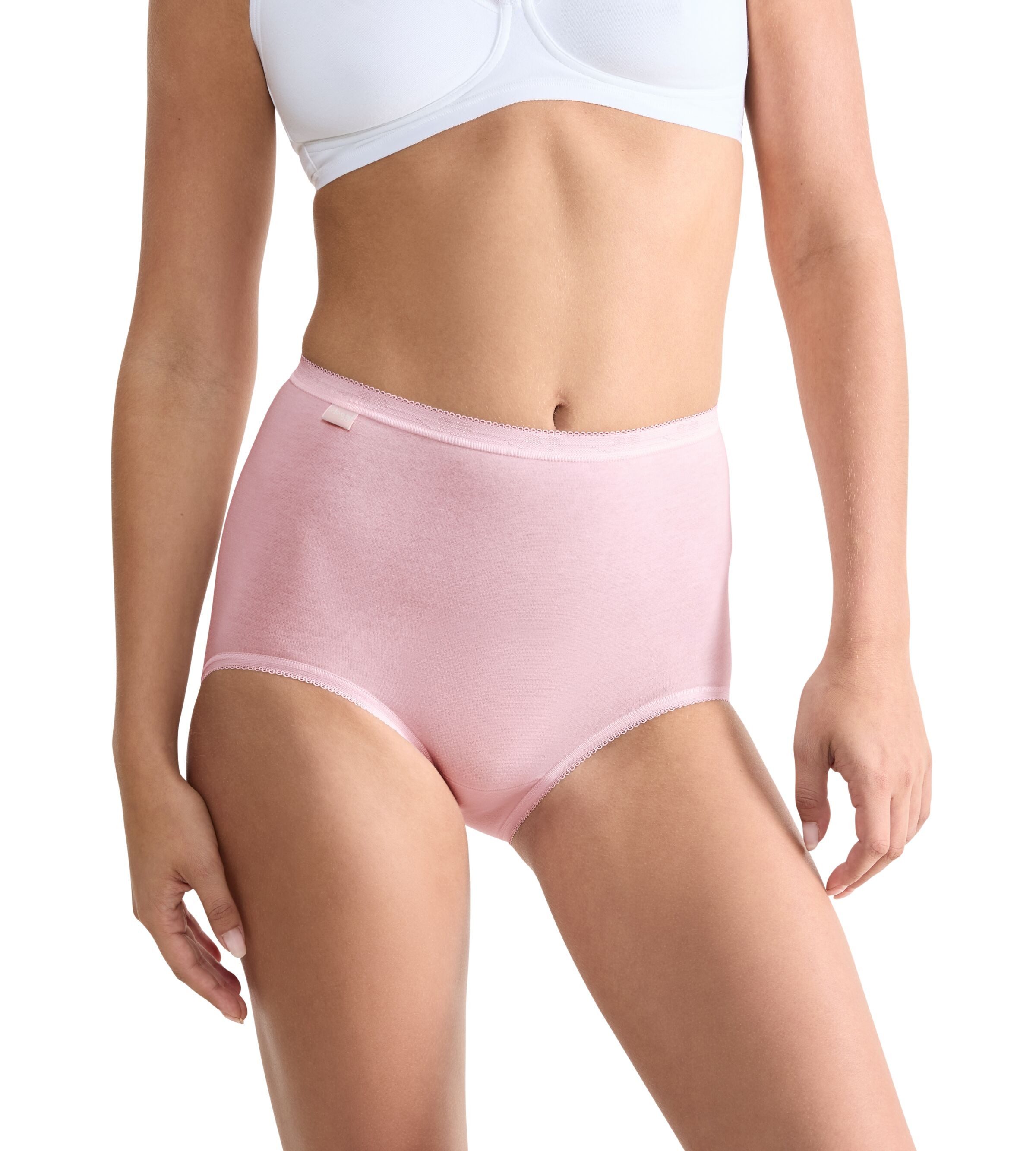 sloggi Maxislip Basic+ (4er Pack) Baumwollmischung, weiche Nähte, hohe Tail günstig online kaufen