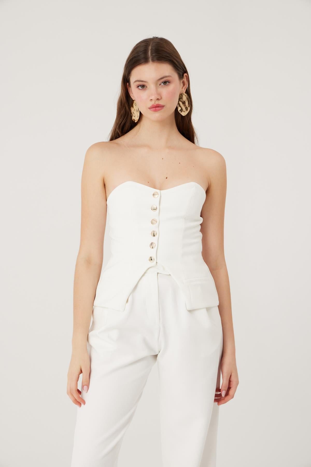 HOLLY LOLLY Blusentop Knopflose Harvey Bluse