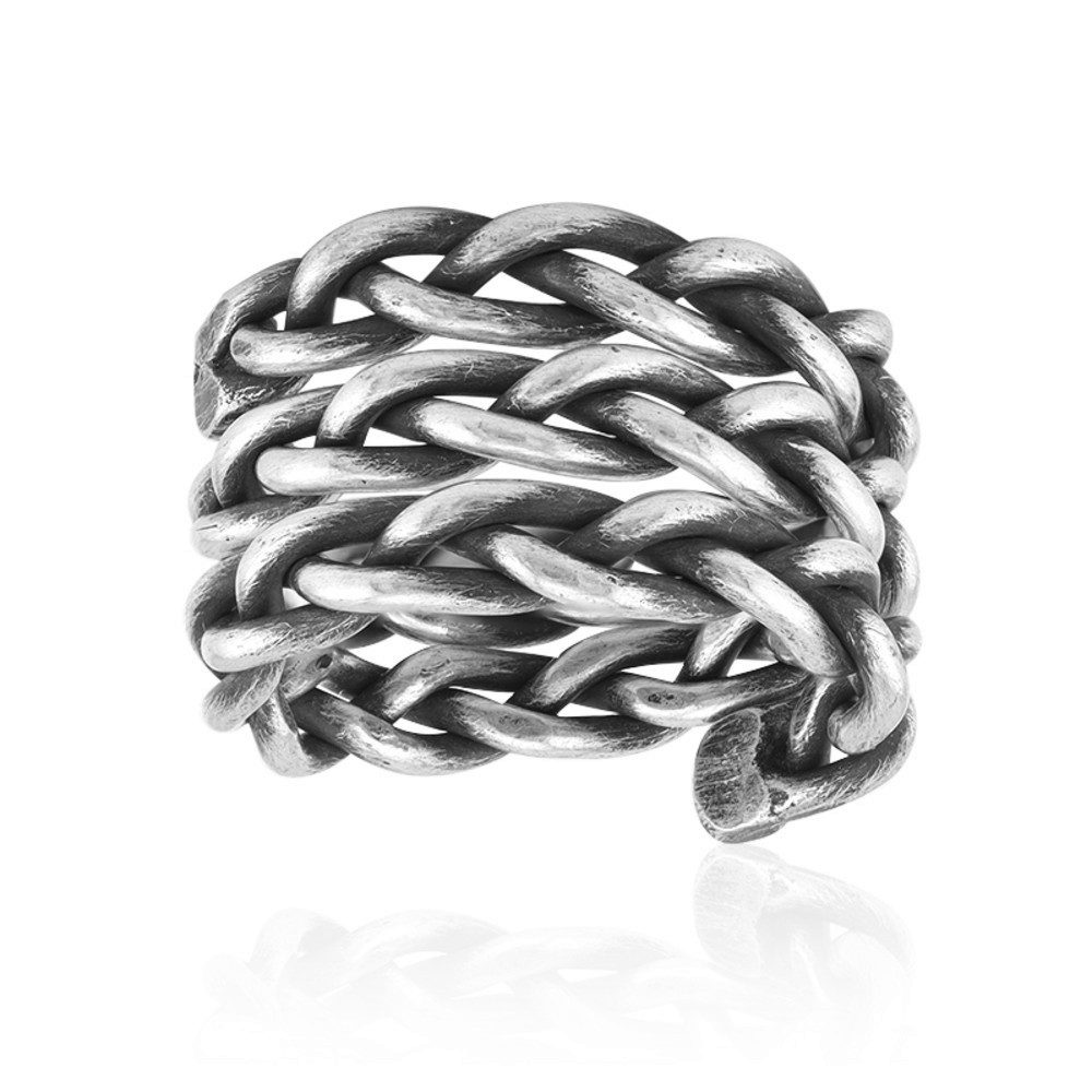 Cavill Silberring Cavill Ring, 925 Sterlingsilber oxidiert, geflochten, Got günstig online kaufen