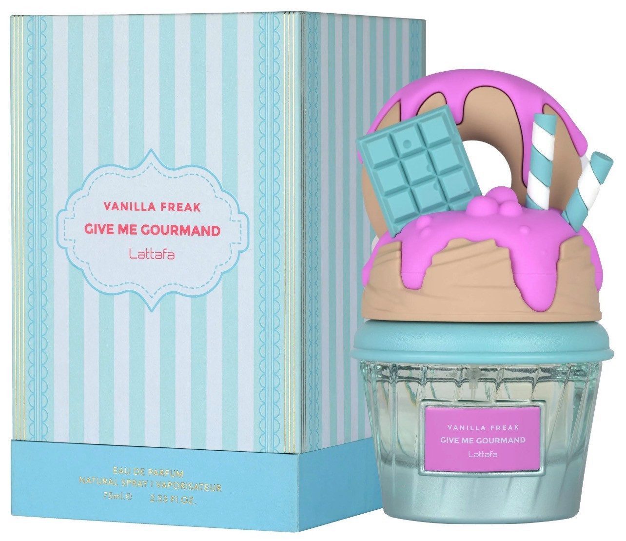 Lattafa Eau de Parfum Whipped Pleasure, Vanilla Freak, 75 ml, Made in U.A.E, Give me Gourmand