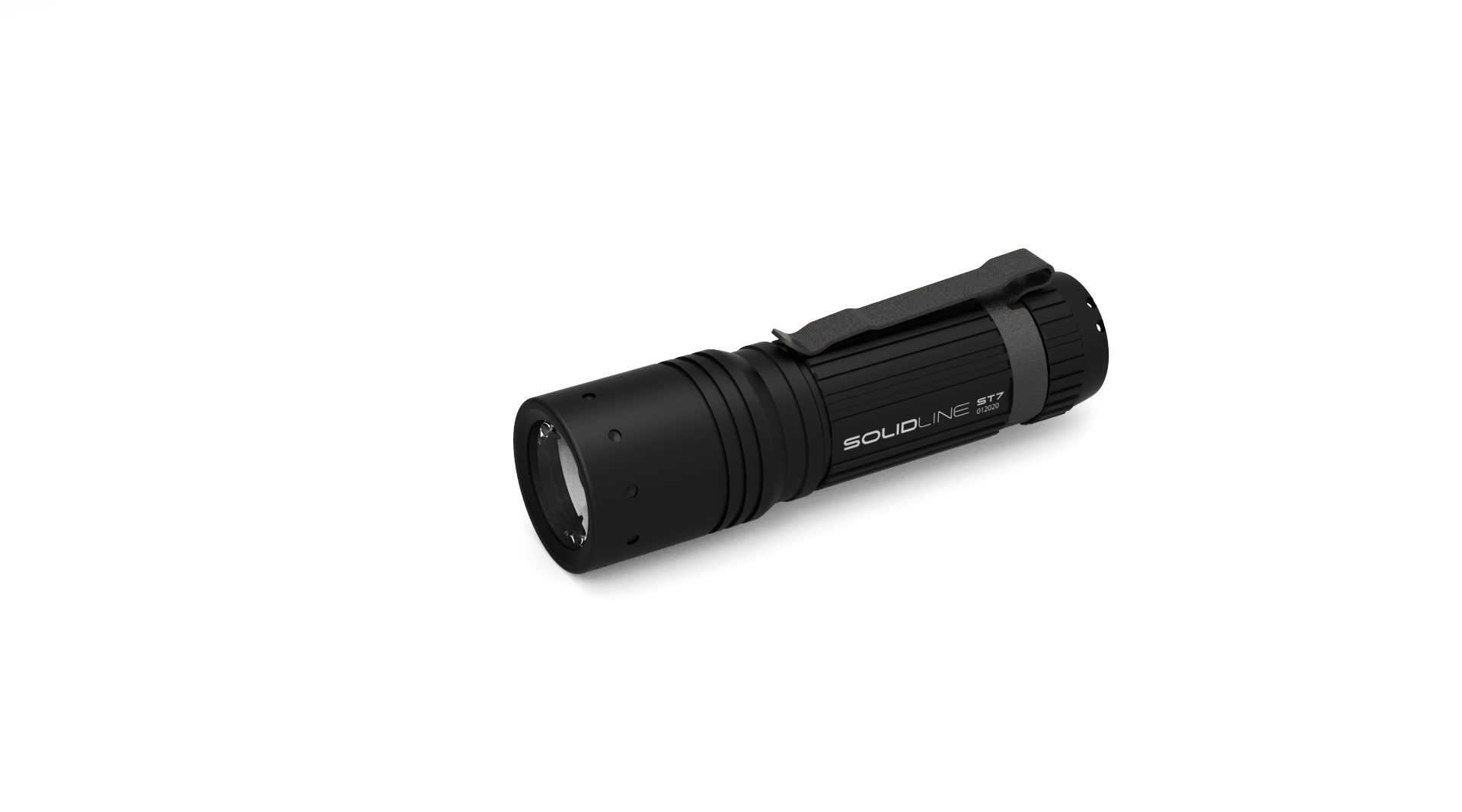 SOLIDLINE Taschenlampe ST7, bis zu 360 Lumen, 180m Leuchtweite, 30 Std Laufzeit, IP54, Batterie