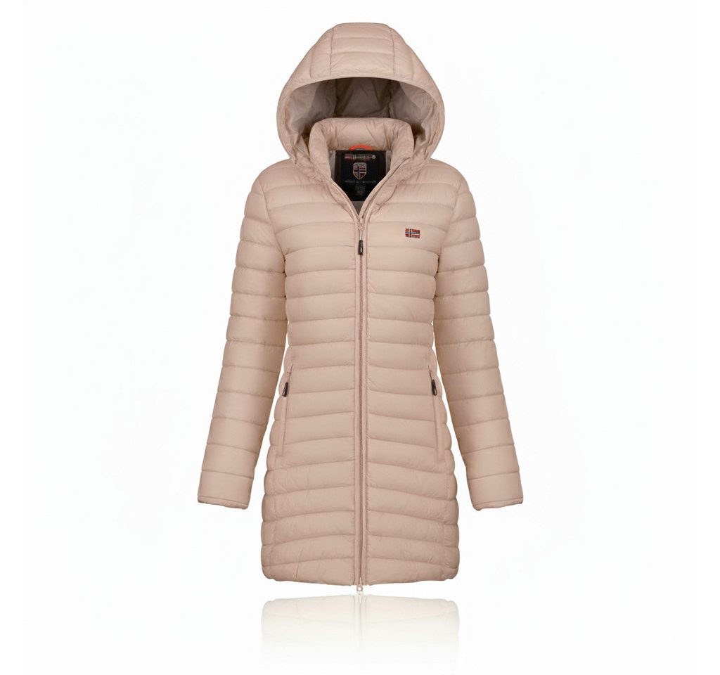 Geographical Norway Steppmantel Damen Outdoorjacke Lange Steppjacke Parka S-2XL