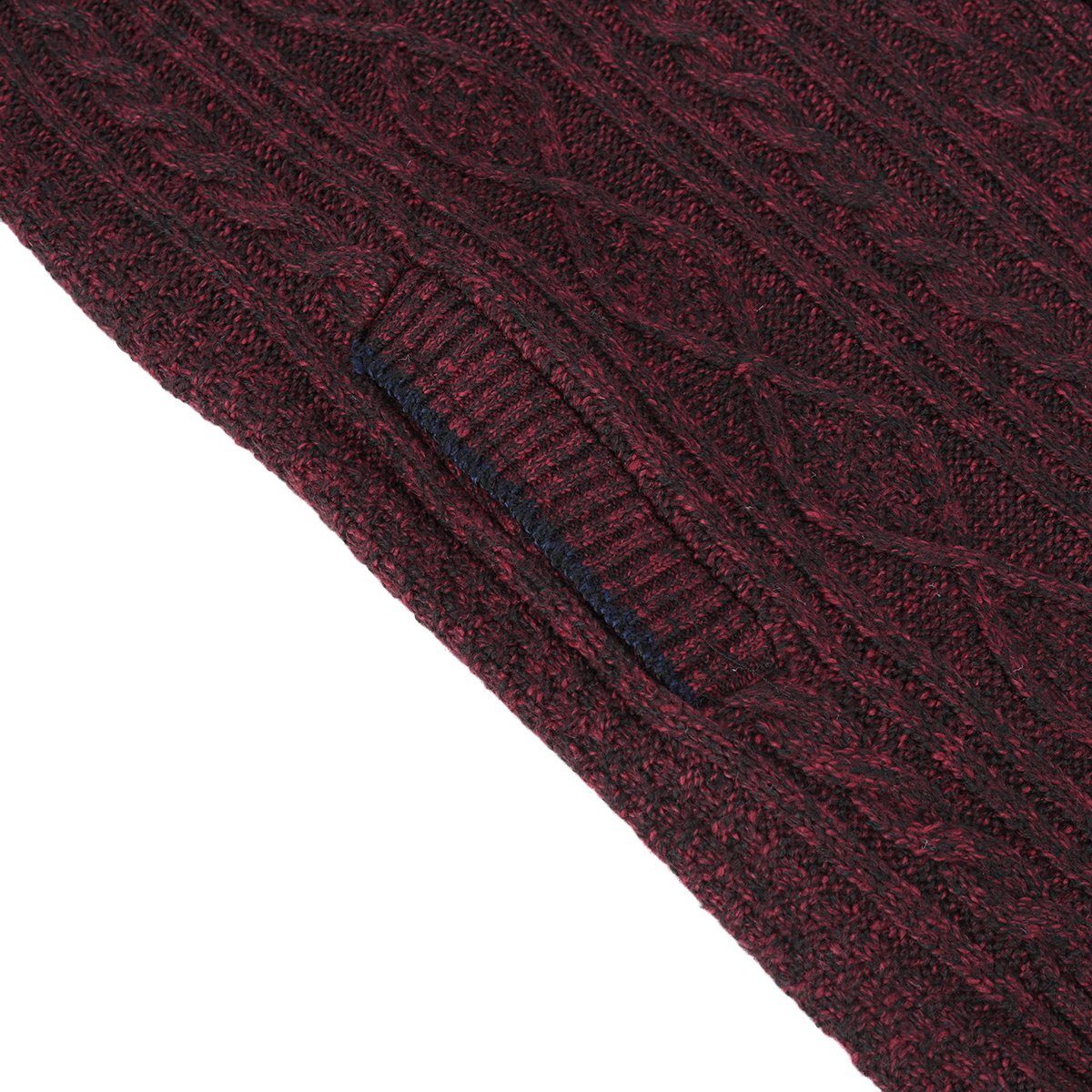 Allthemen Cardigan mit Stehkragen Herren Strickjacke mit reißverschluss – Bild 5 von 5