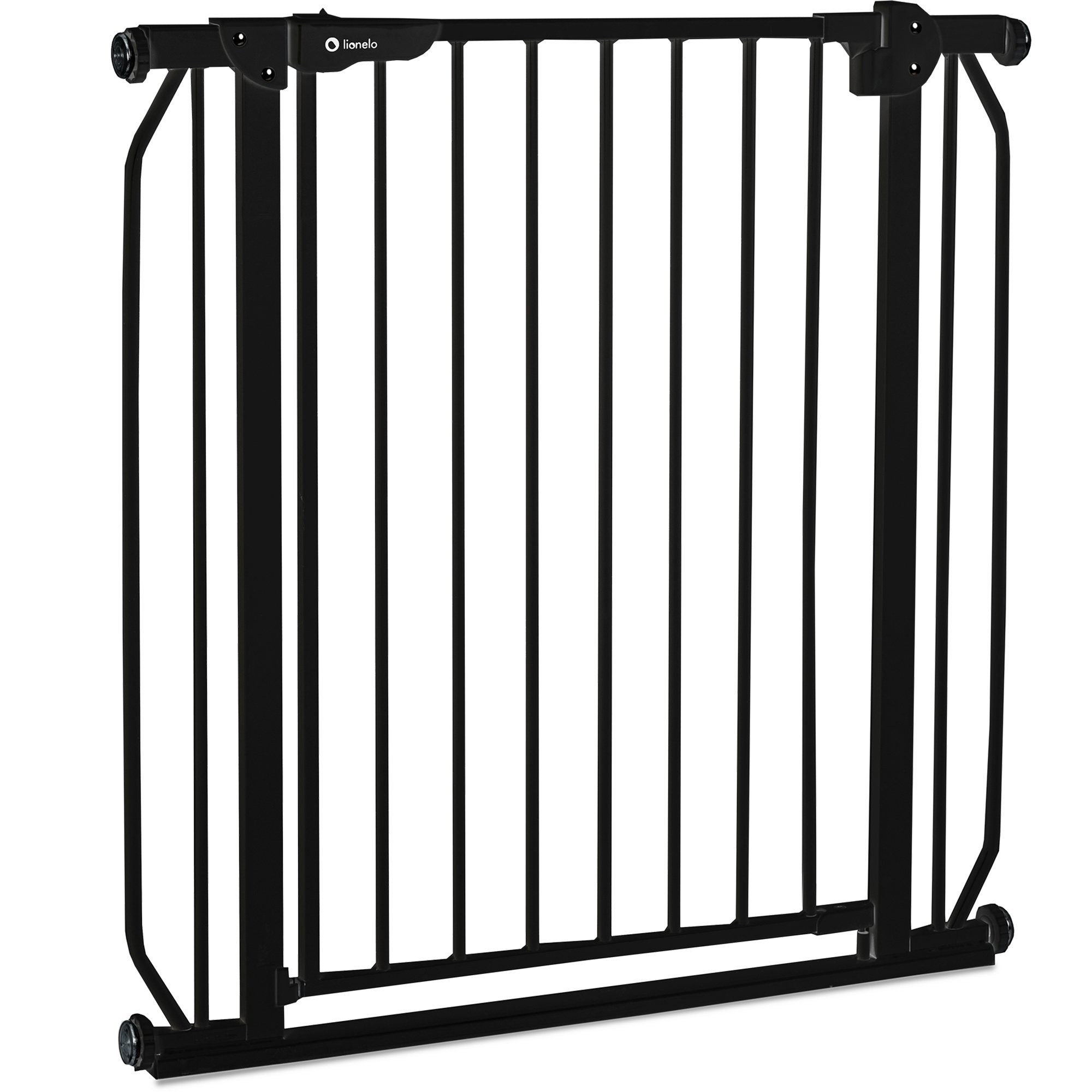 lionelo Türschutzgitter Truus Slim und Led (TOP),  ohne Bohren Metall 90° Stop beidseitig schwenkbar 75-105cm