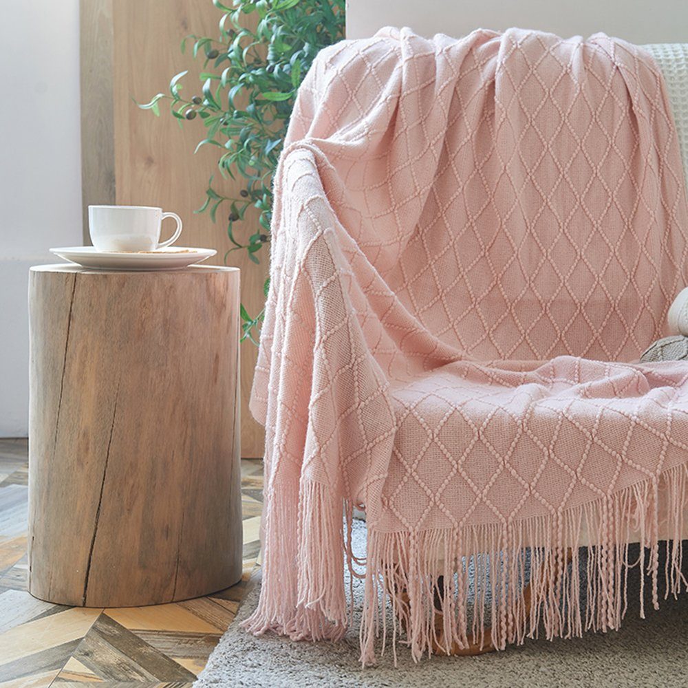 Tagesdecke »Vintage, Quasten gestrickt, warm weich, Baby Decke Bettdecke  Home Decor«, Lapalife online kaufen | OTTO