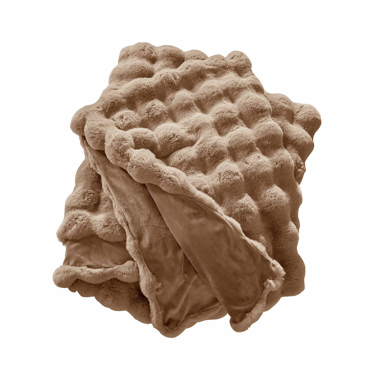 Mirabeau Tagesdecke Plaid Zalina taupe günstig online kaufen