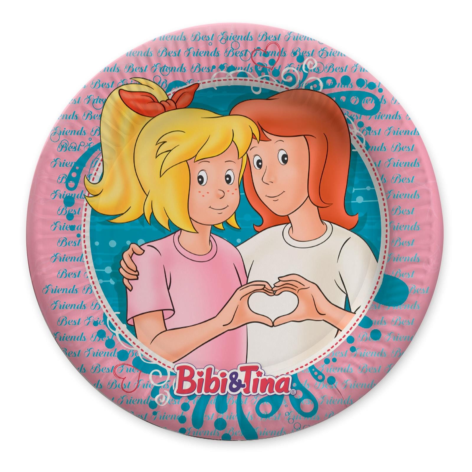 Party Factory Dekoteller Bibi & Tina Papp-Teller 23 cm 10 Stück – ideal für Kindergeburtstage (Bibi & Tina Teller, 10 St)