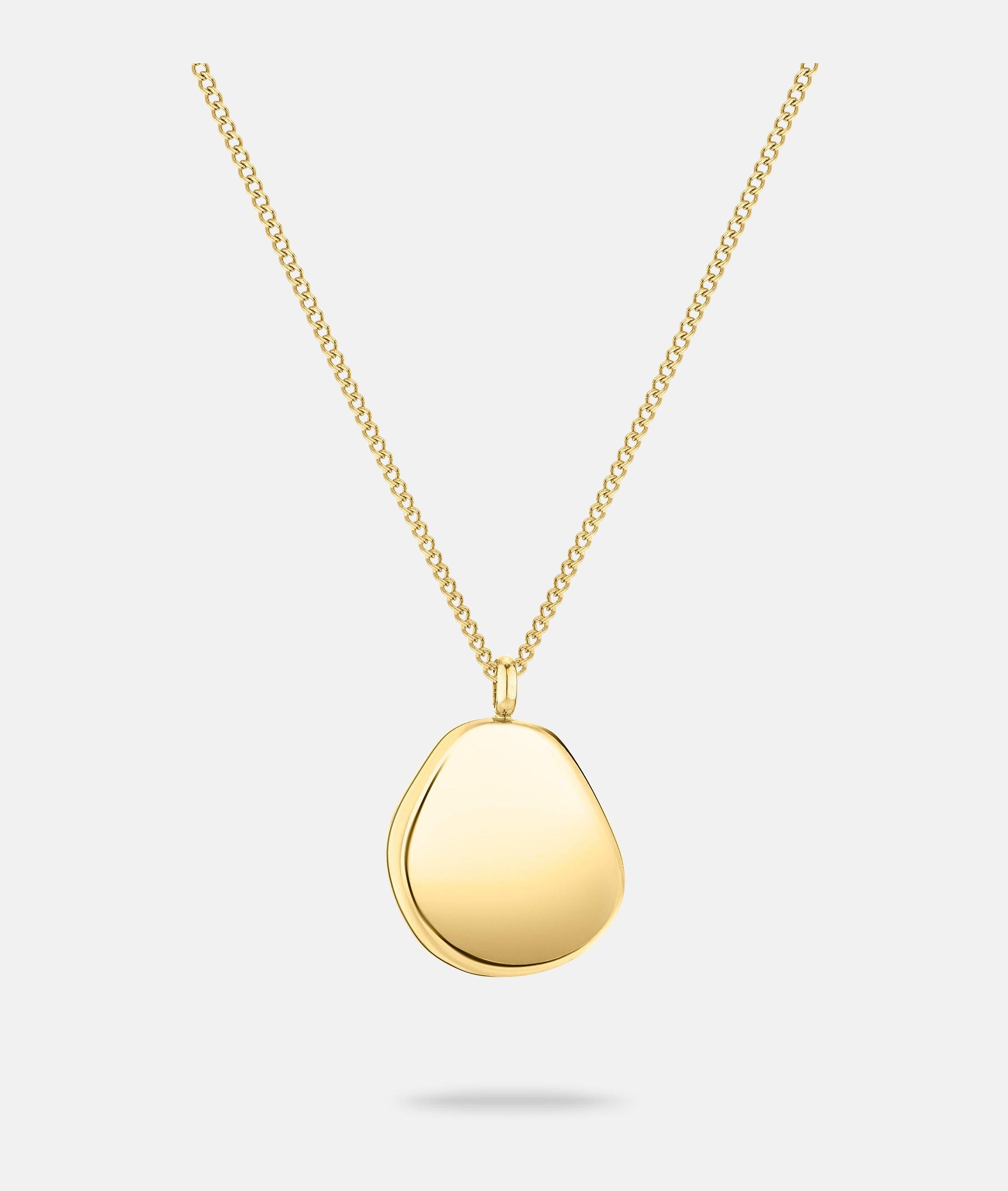 Kette mit Anhänger Schmuck Geschenk Edelstahl Halskette The Organic