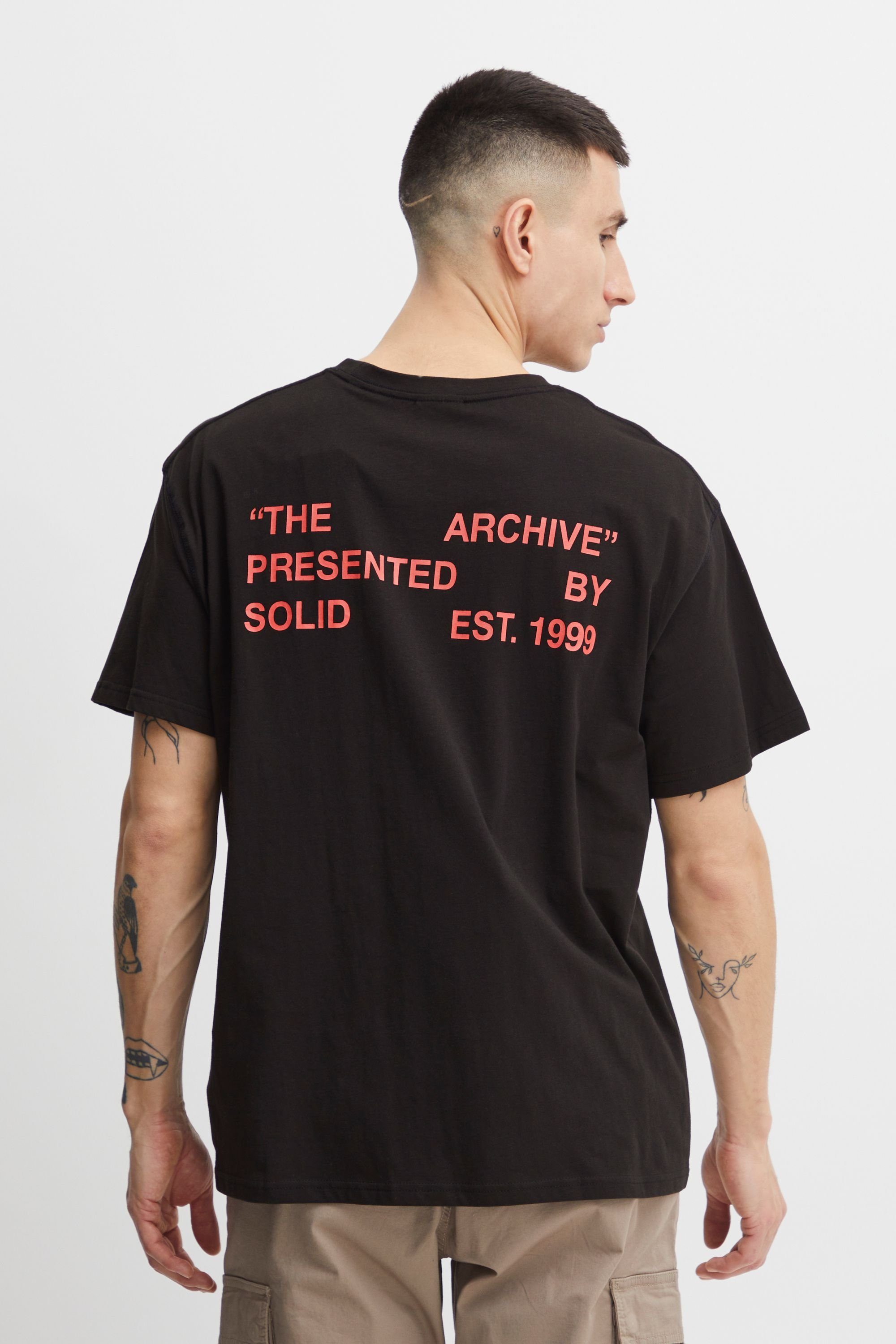Solid T-Shirt SDElam Black 21107521 True (194008) 