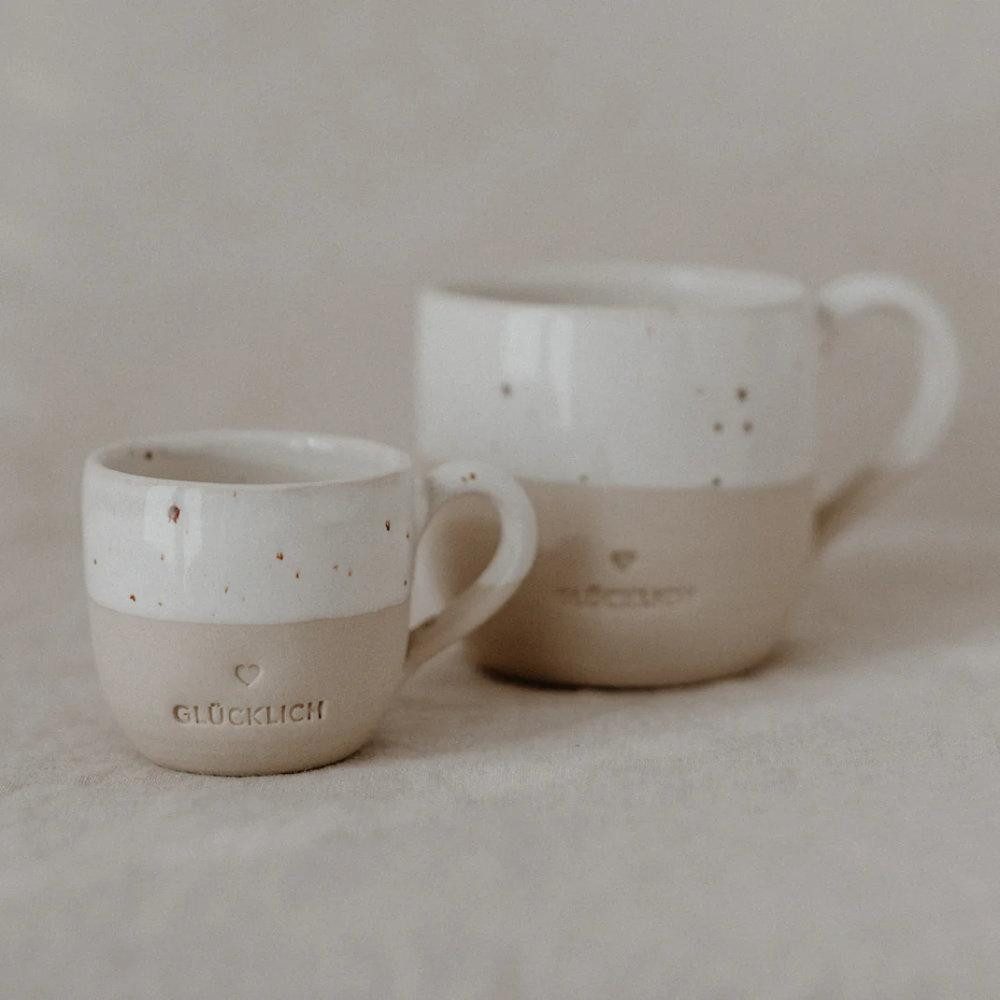 Eulenschnitt Tasse Espresso Tasse Glücklich