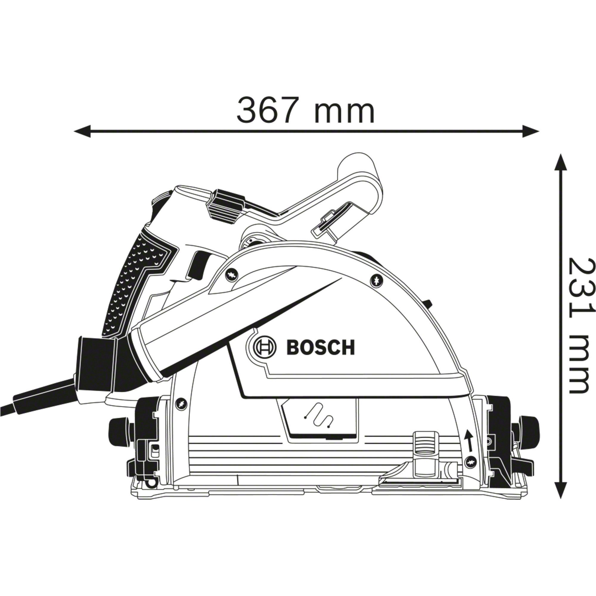 Bosch Professional Kappsäge Bosch Professional Tauchsäge GKT 55 GCE