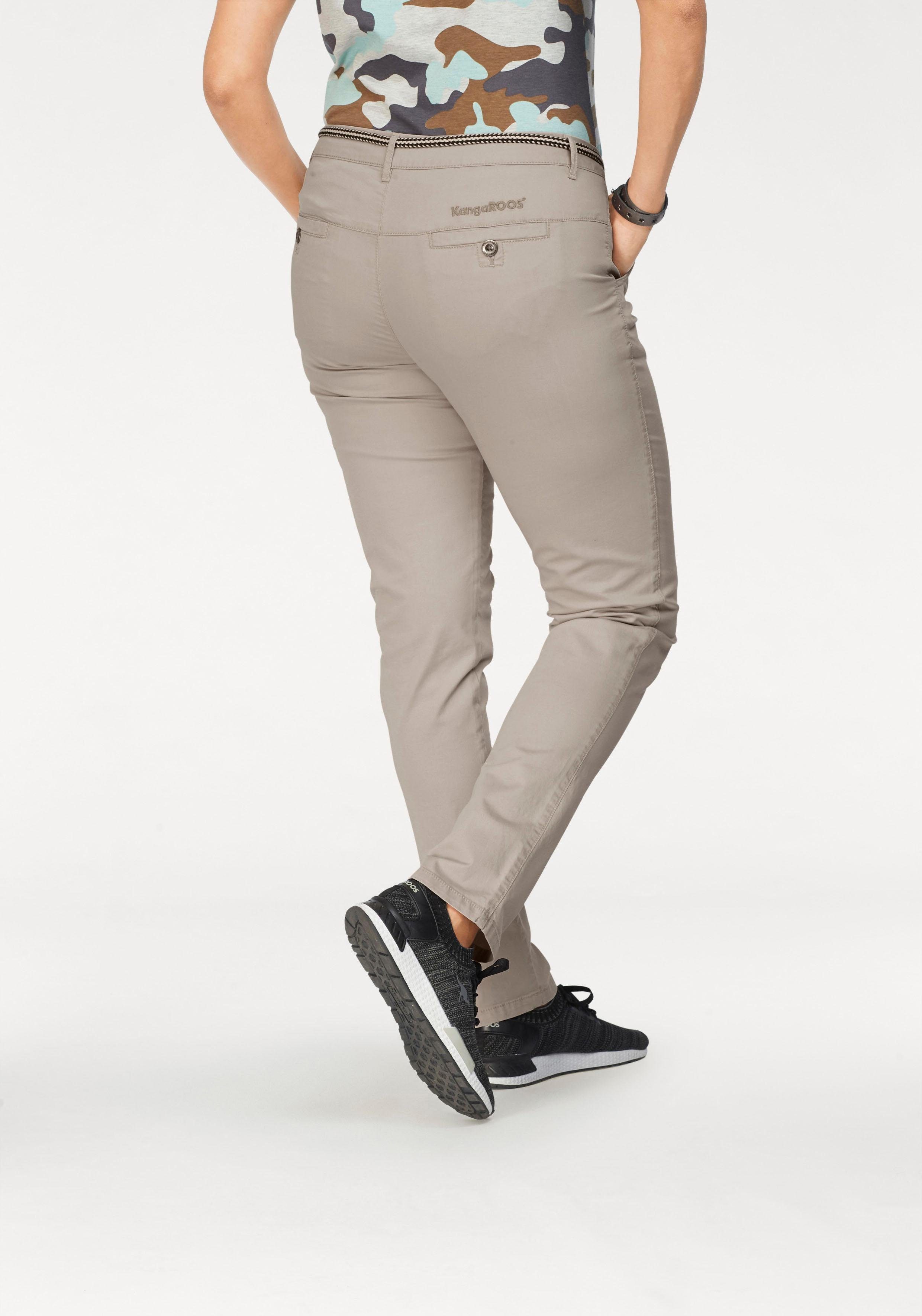 KangaROOS Chinohose (Set, 2-tlg., mit Gürtel) günstig online kaufen