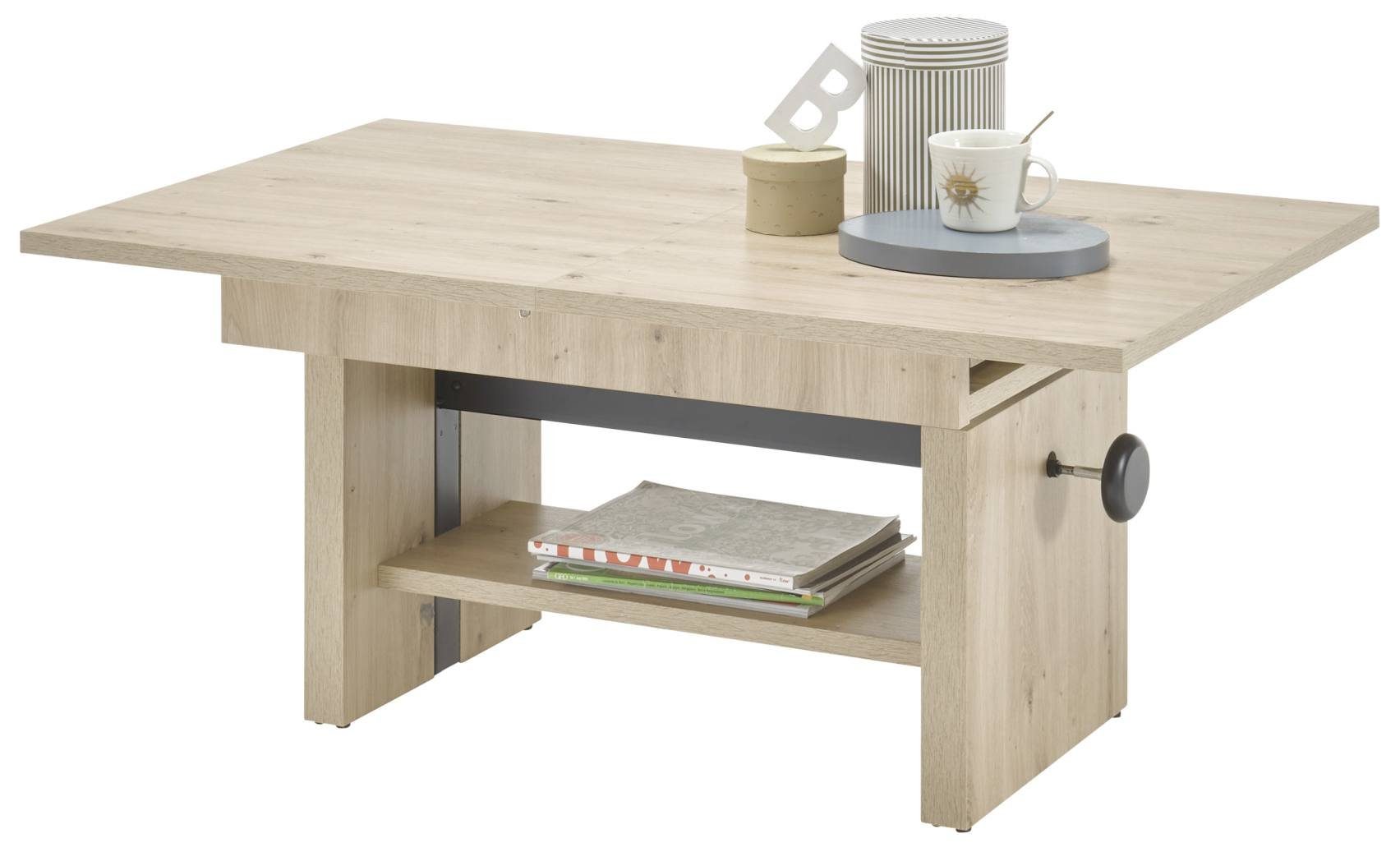 Bega Consult Couchtisch Couchtisch EVENT höhenverstellbar ausziehbar Optik: Artisan Eiche