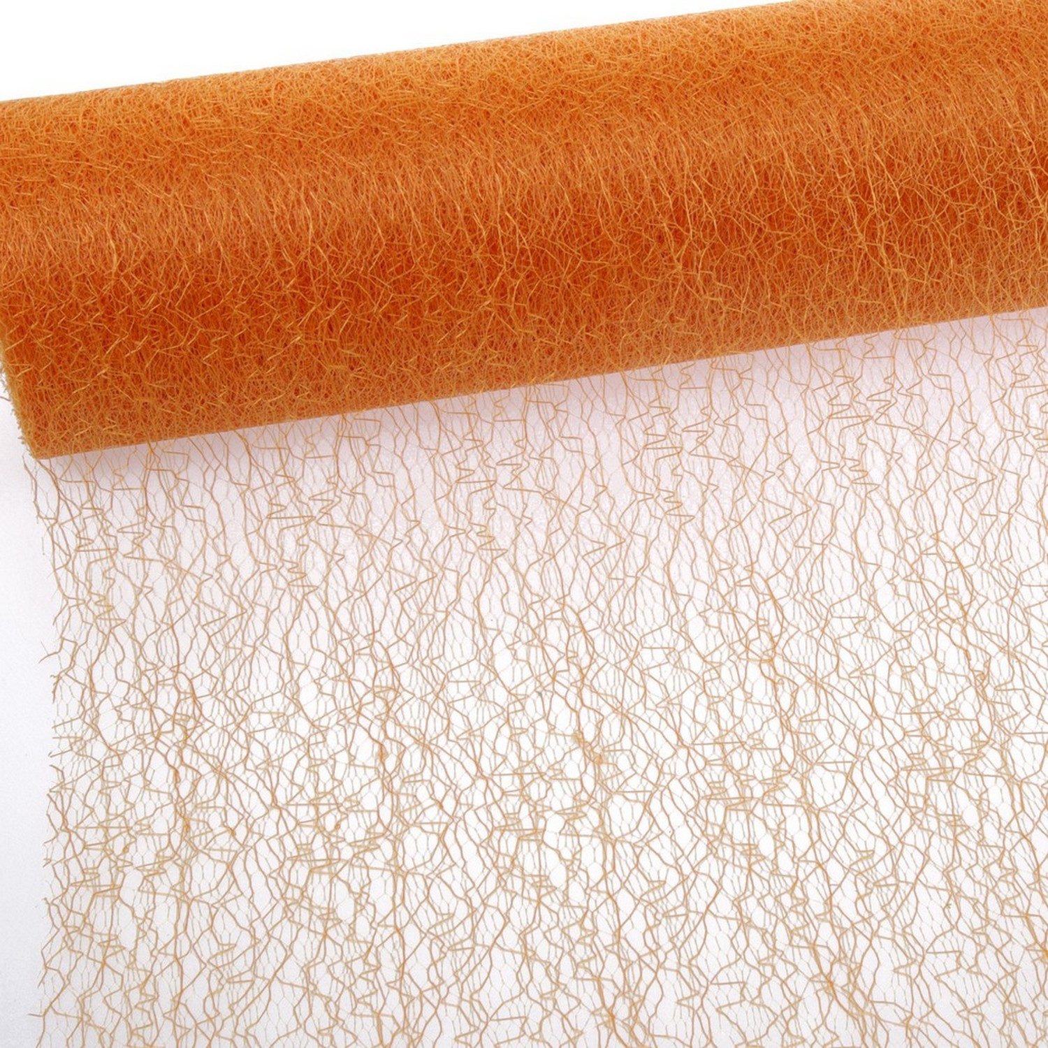 Deko AS Tischläufer Spiderweb Tischband - 30cm orange - Rolle 5m - 67 018-5M 300 (1-tlg, 1 Rolle Tischläufer), Strapazierfähig