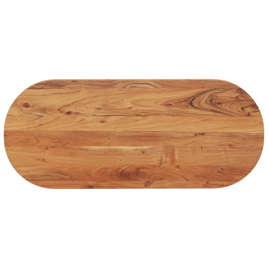 vidaXL Tischplatte Tischplatte 100x40x3,8 cm Oval Massivholz (1 St)