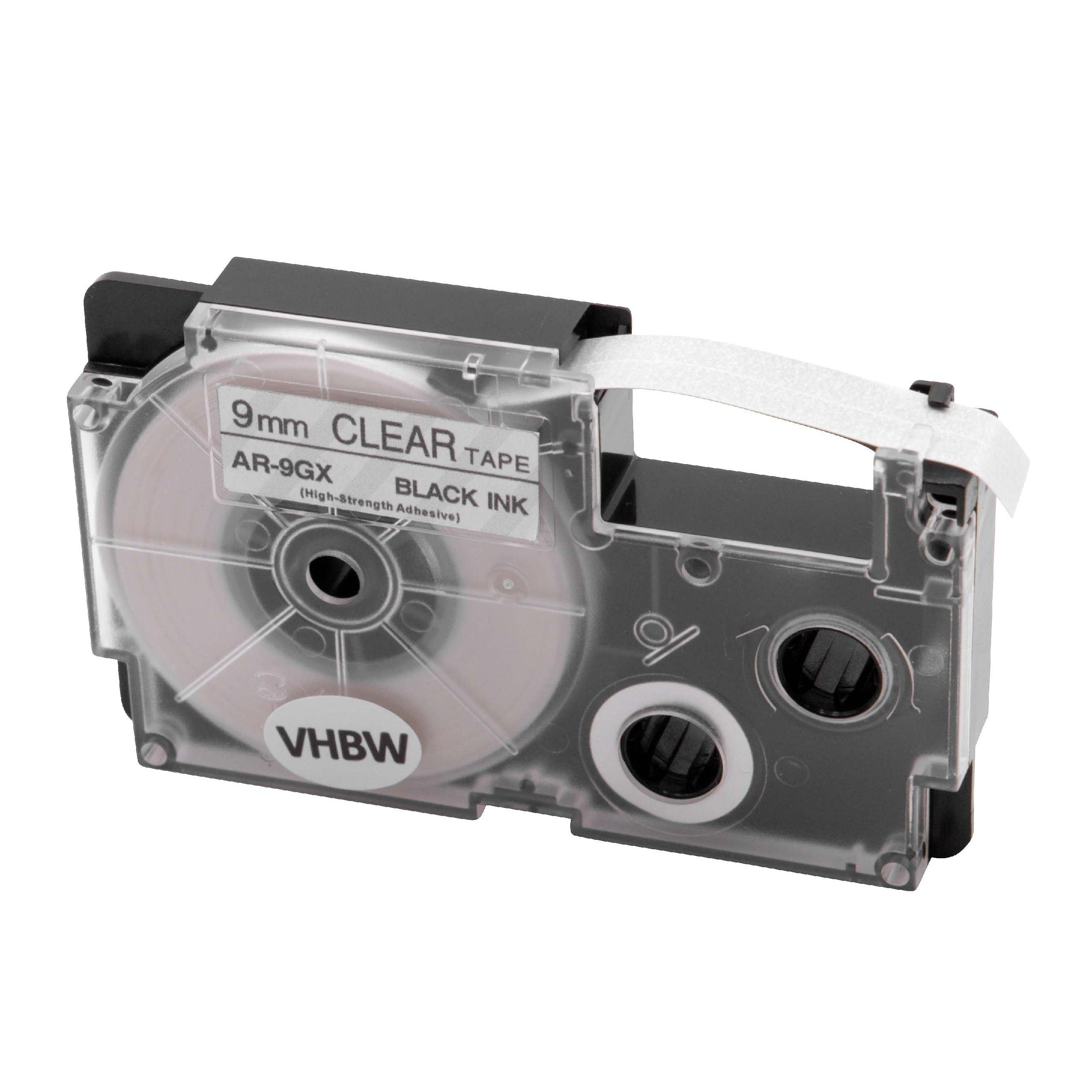 vhbw Beschriftungsband passend für Casio KL-750E, KL-8200, KL-8100, KL-7400, KL-820, KL-780