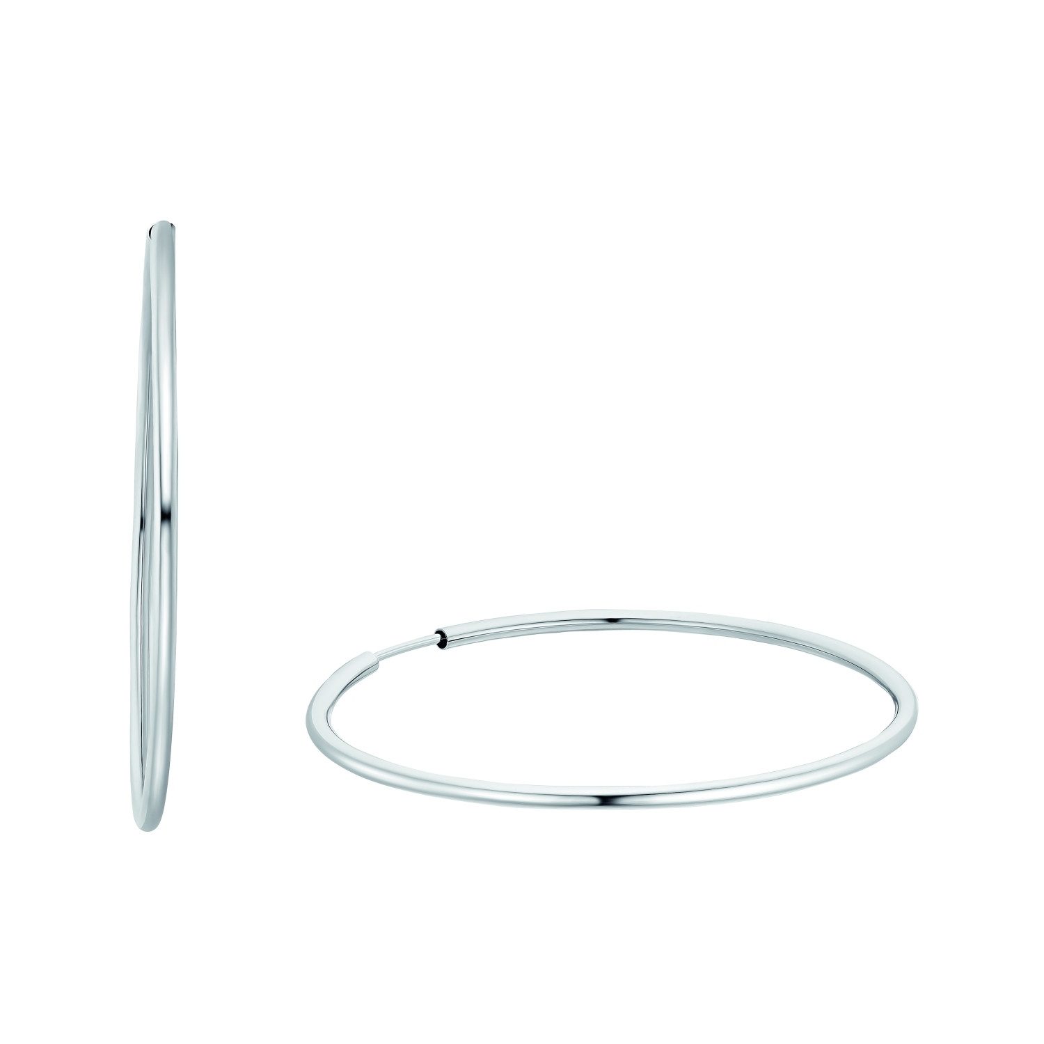 Paar Creolen Amor Creolen für Damen, 925 Sterling Silber