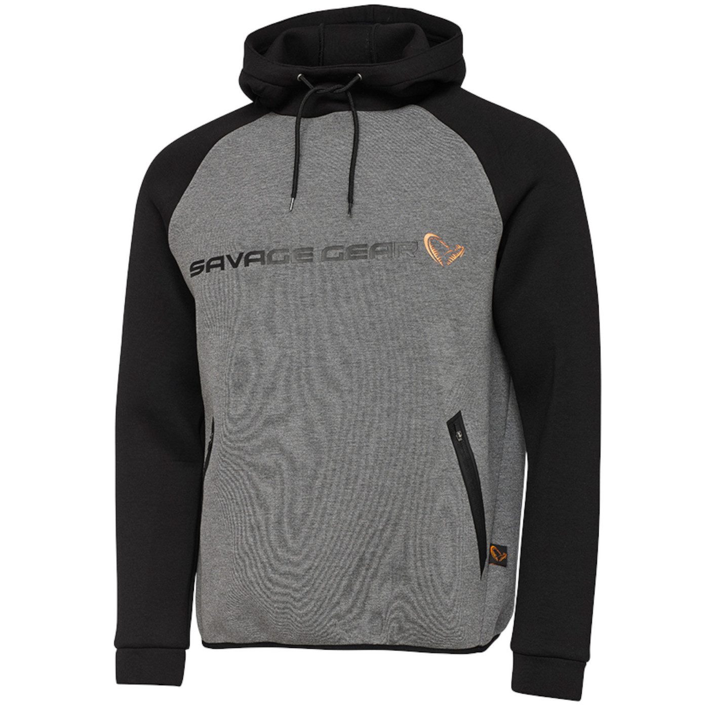 Savage Gear Kapuzenpullover Savage Gear Tec-Foam Hoodie Grey Melange - Angelpullover