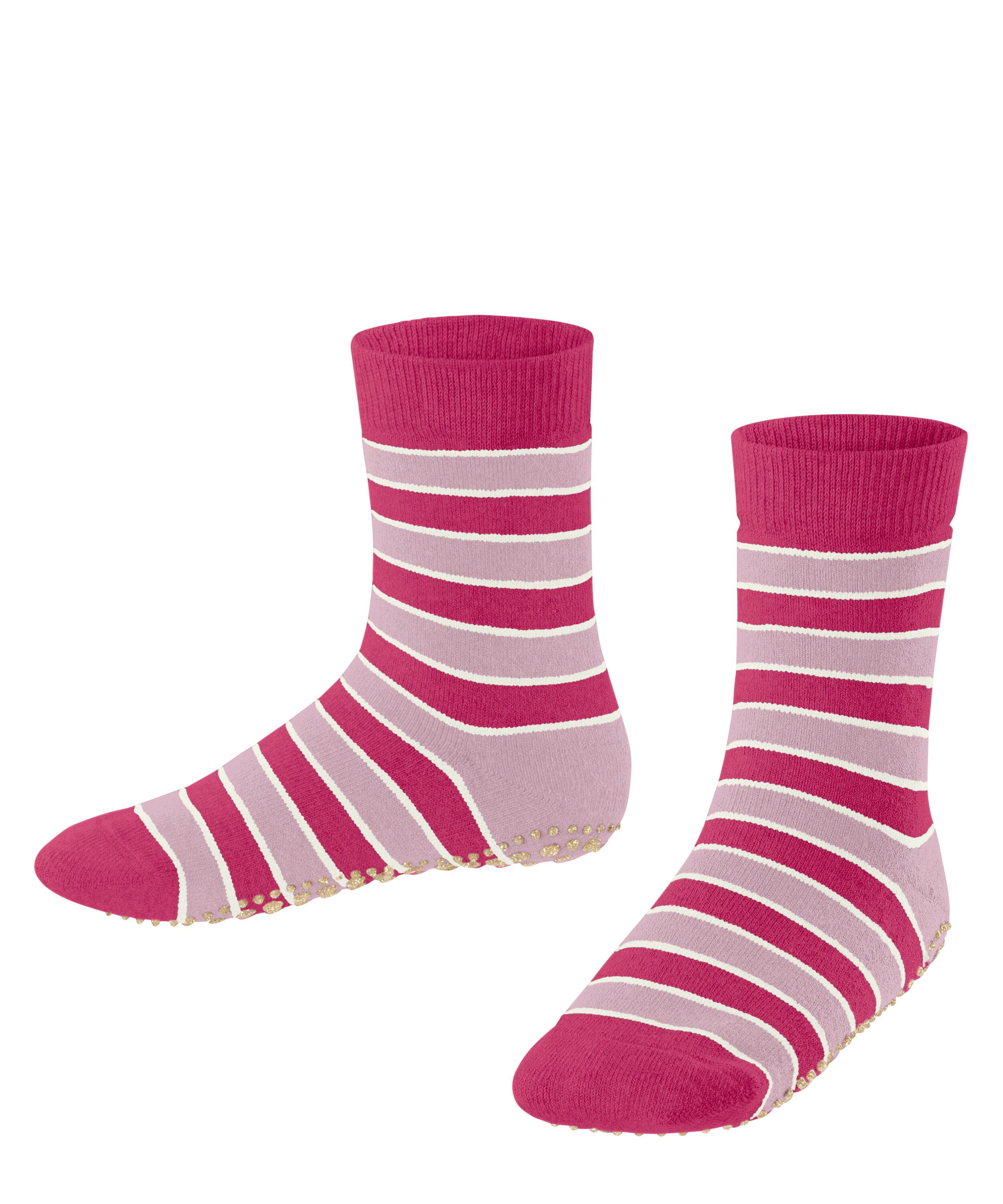 FALKE Haussocken Simple Stripes Haussocken (1-Paar) mit rutschhemmendem Noppendruck