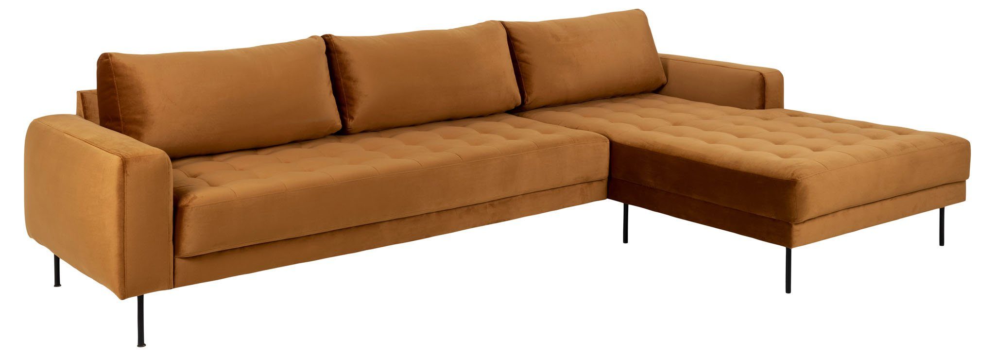 ebuy24 Sofa Rouge 2,5-Sitzer-Sofa mi.//Senffarben//Rechtsgewen Senffarben//Rechtsgewendet