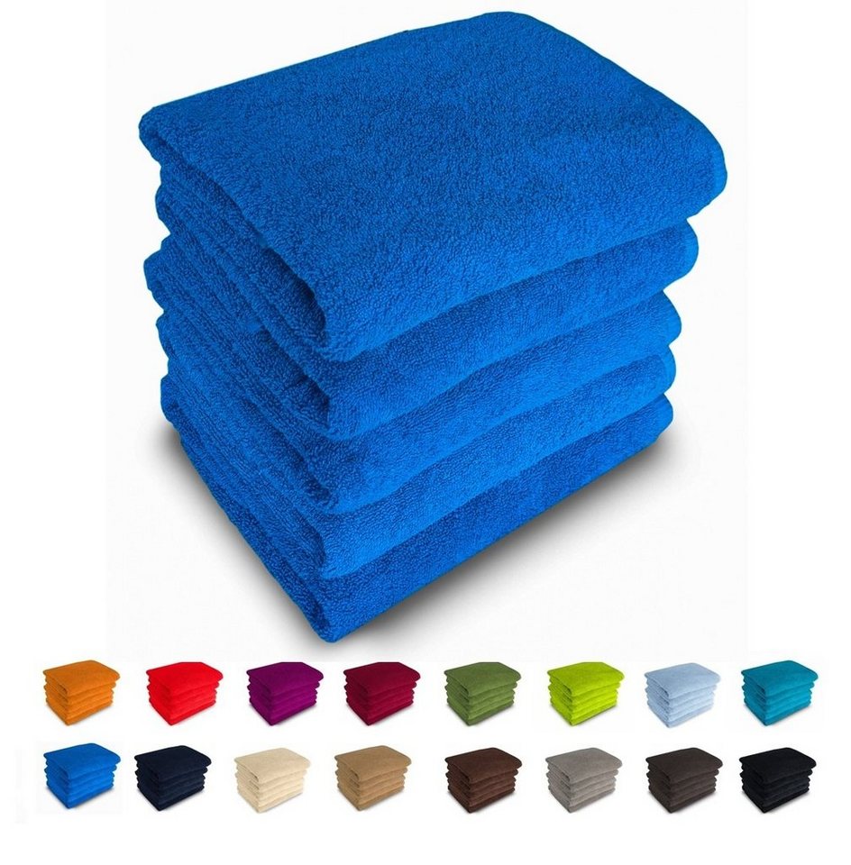Farben, einzeln Badetücher, Rimini cm 100% Frotee, g/m², mit 23 Baumwolle, verpackt Duschtücher Aufhänger, 70x140 500 MatratzenL.A.B®