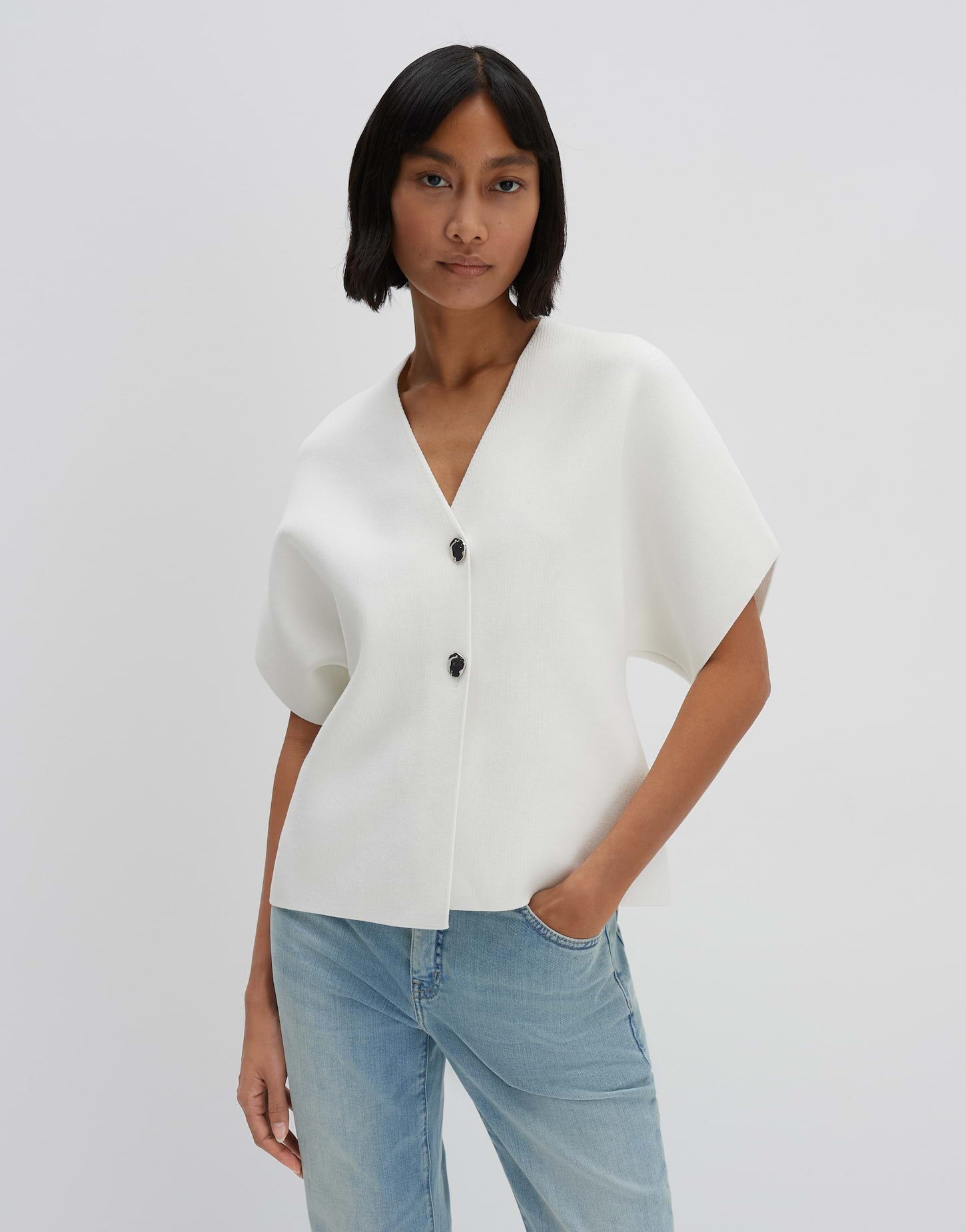 someday Strickjacke TILA mit Statement-Silhouette Feinstrick günstig online kaufen