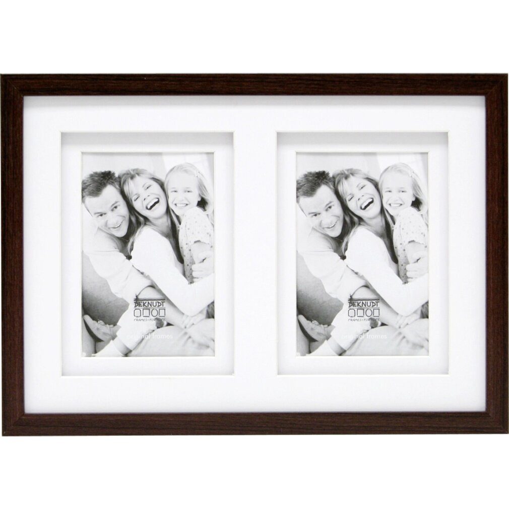 Deknudt Rahmen S65KQ2 2x13x18 Holz Galerie braun Passepartout