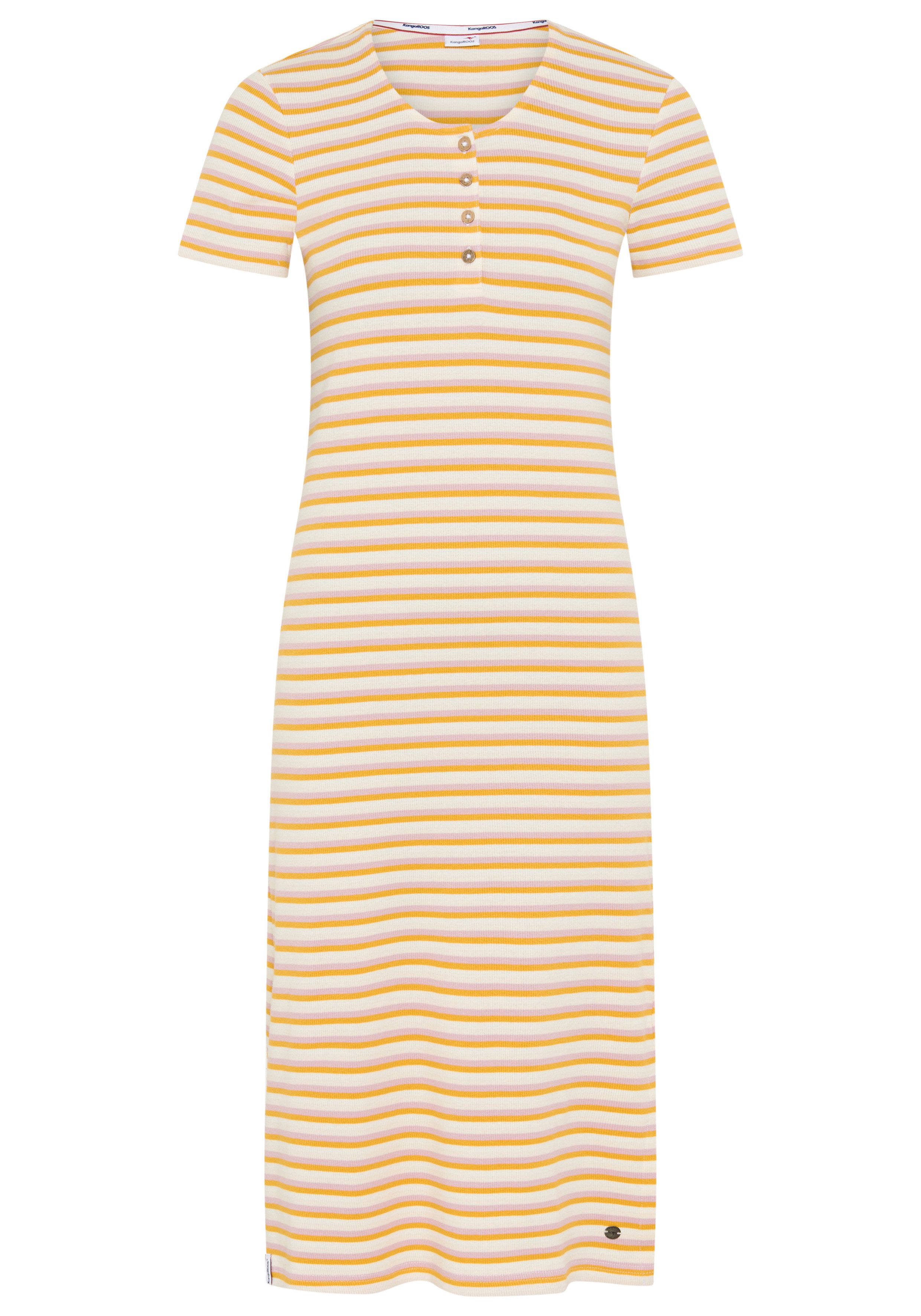 KangaROOS Midikleid Midikleid, figurbetonte Passform, Kurzarm, mit Schlitz am Saum. € 39,99, (€ 39,99 pro 1 Stk).