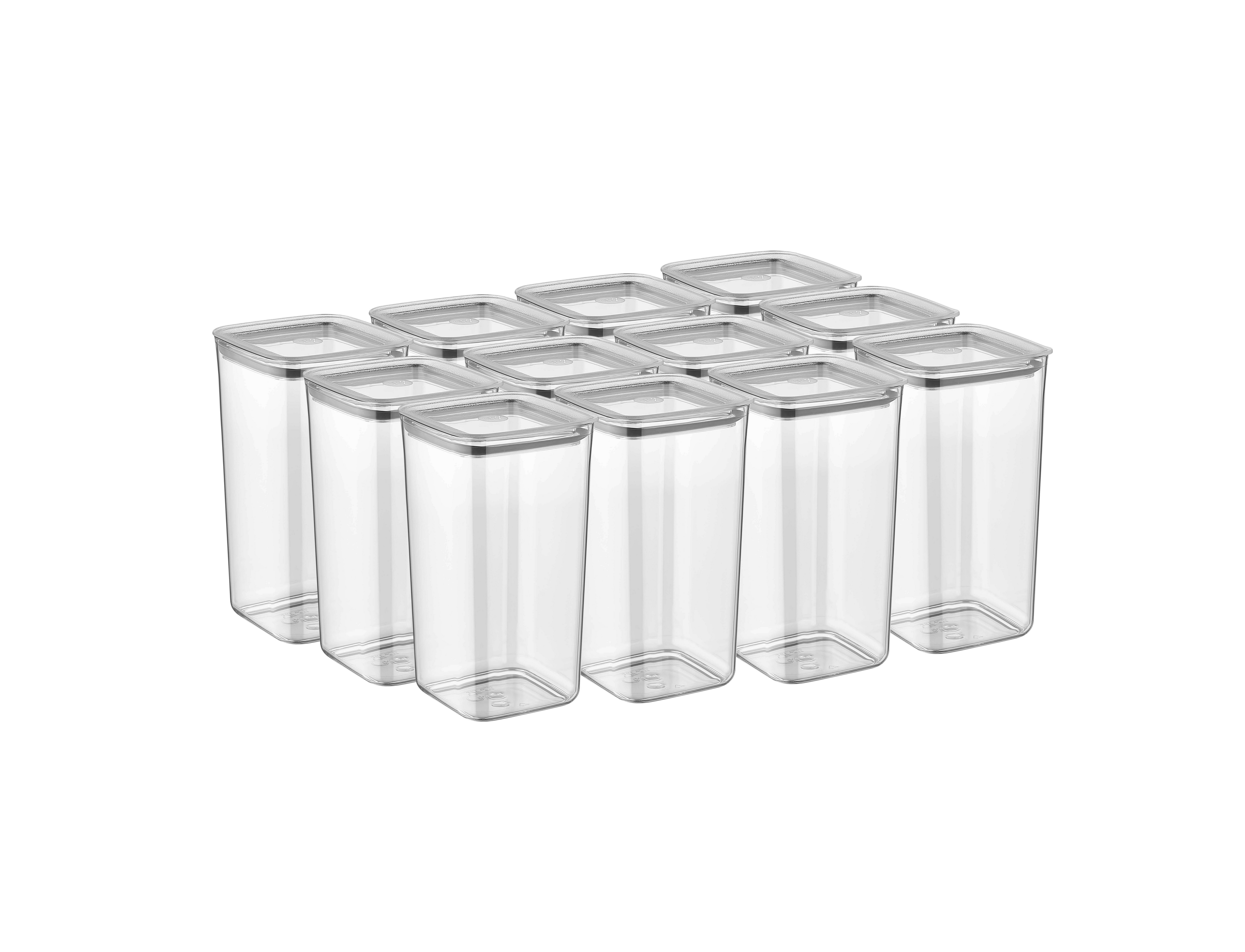 Vip Ahmet Vorratsdose Vorratsdosen mit Deckel, BPA-frei Kunststoff, 12-tlg, 12x1,2L