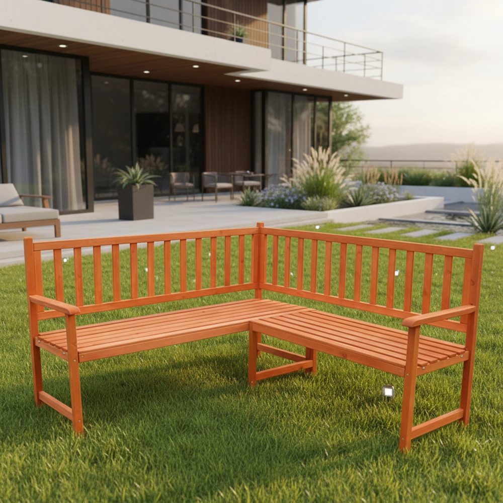 Melko Gartenbank Gartenbank Holzbank Sitzbank Eckbank Gartenmöbel Parkbank Sitzgarnitur (Stück), Imprägniert