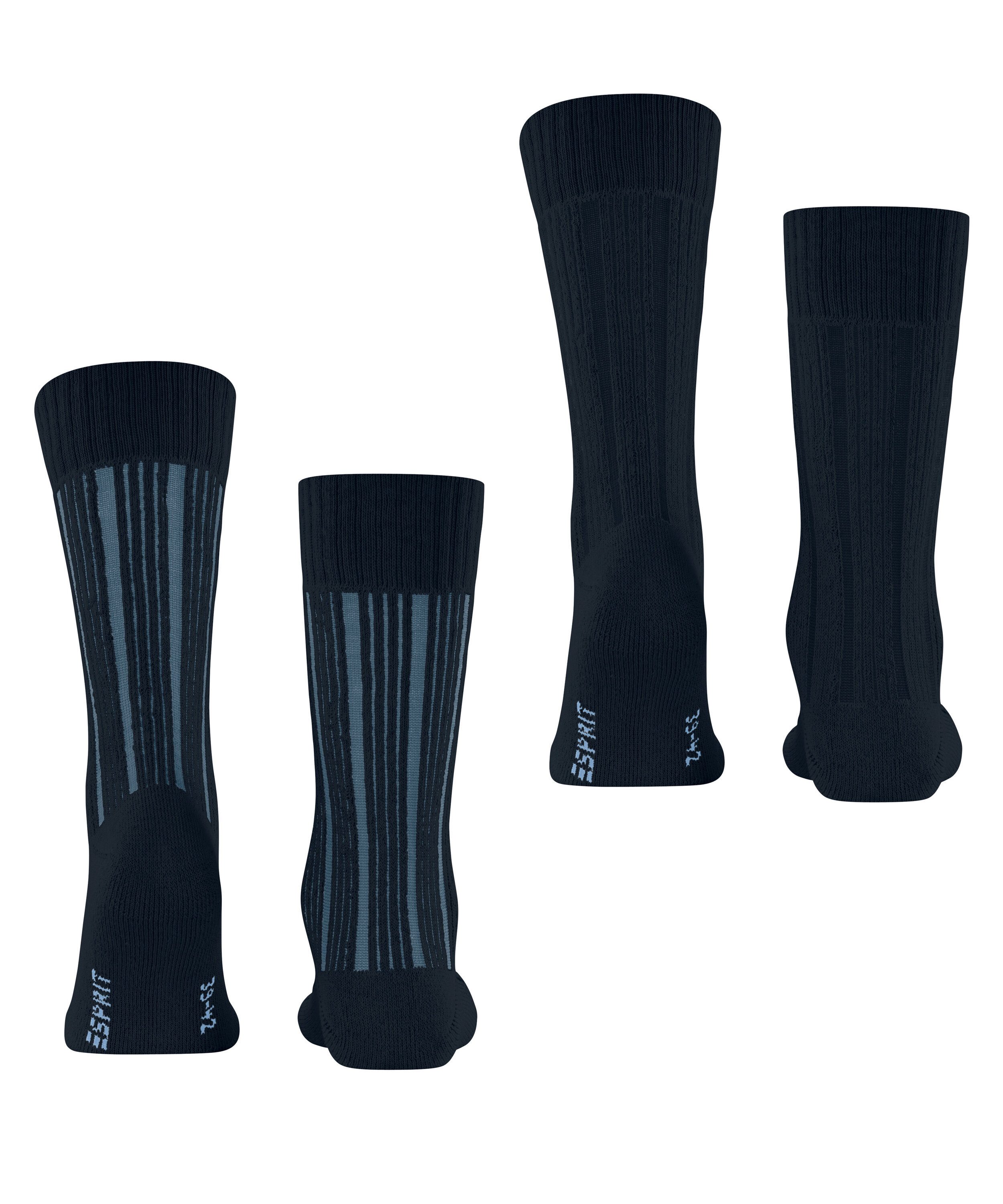 Esprit Socken Plush Rib 2-Pack Socken (2-Paar)