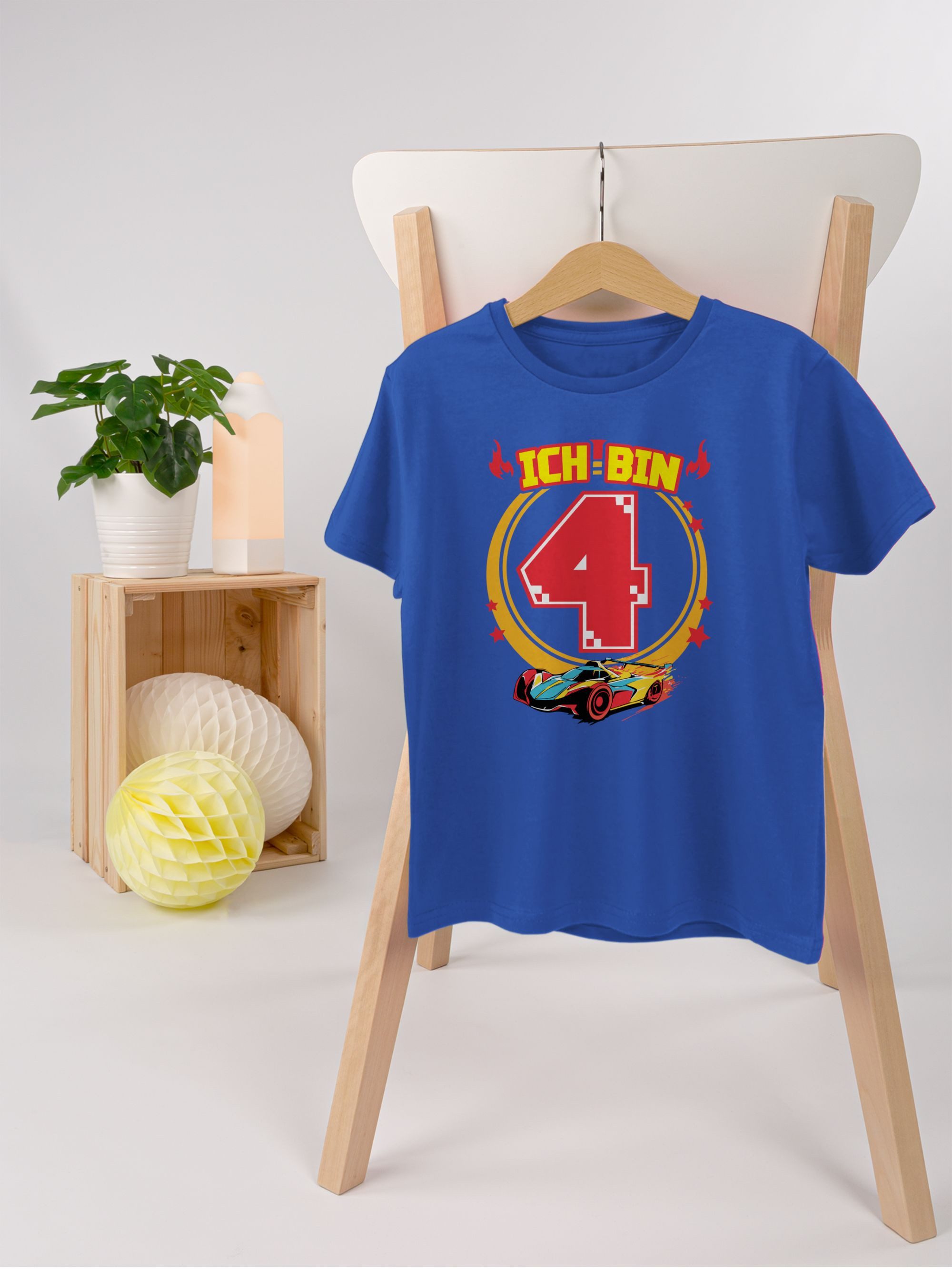T-Shirt Ich bin 4 - Rennauto