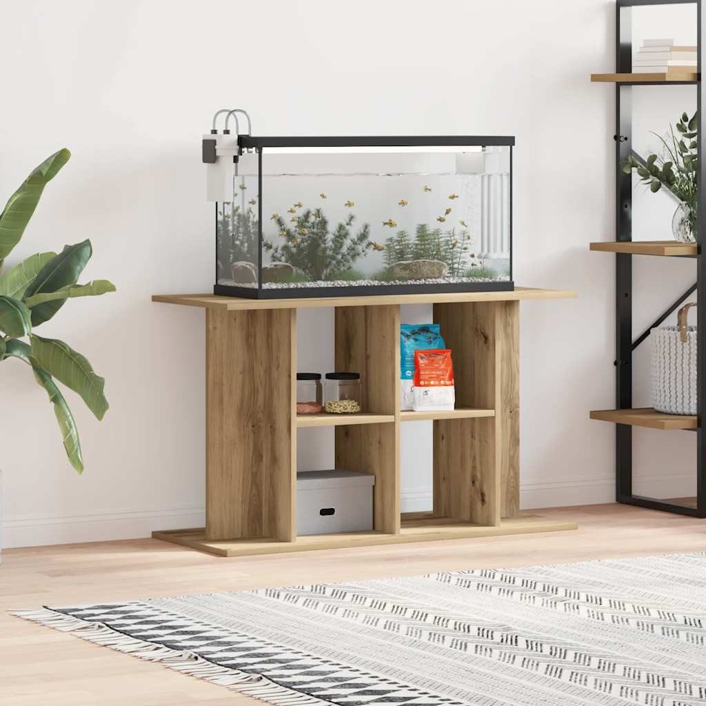 vidaXL Aquariumunterschrank Aquariumständer Artisan Oak 100x40x60 cm Holzwerkstoff – Bild 2 von 5