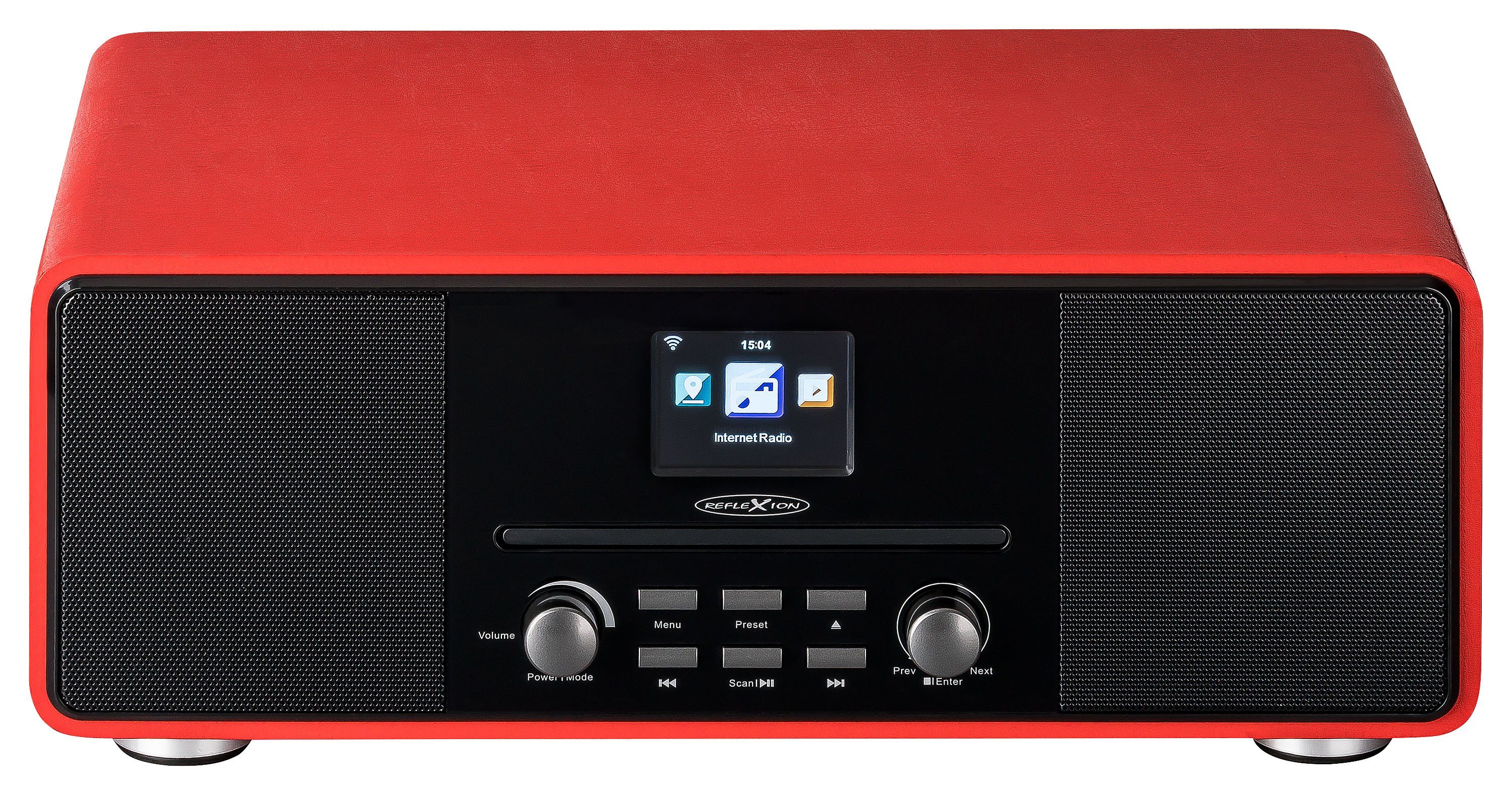 Reflexion HRA19INT Internet-Radio (Digitalradio (DAB), UKW-Radio, 160 W, 2,4" TFT Farbdisplay, Bluetooth, AUX-IN, Kopfhöreranschluss, WLAN)