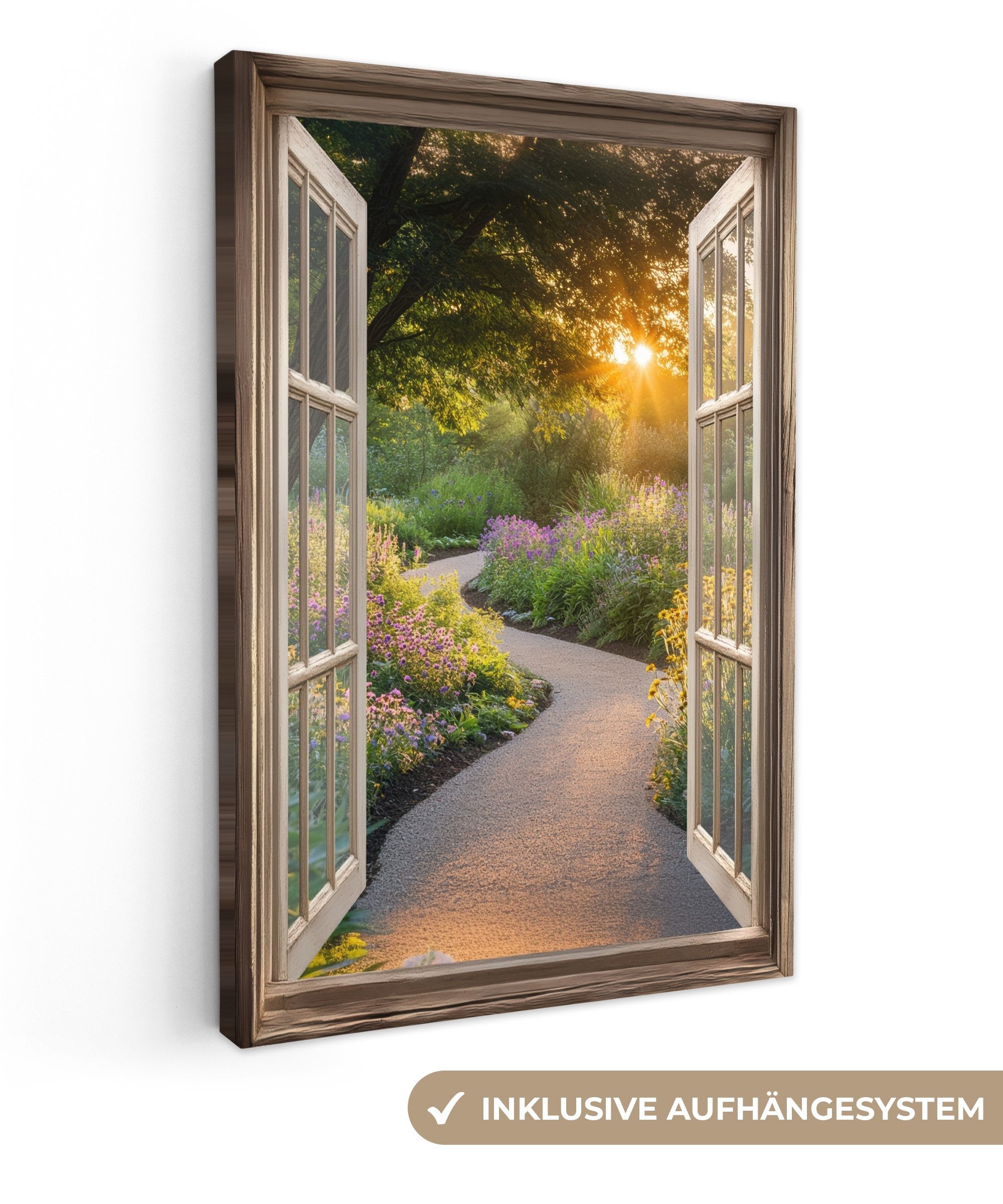 OneMillionCanvasses® Leinwandbild Aussicht - Blumen - günstig online kaufen