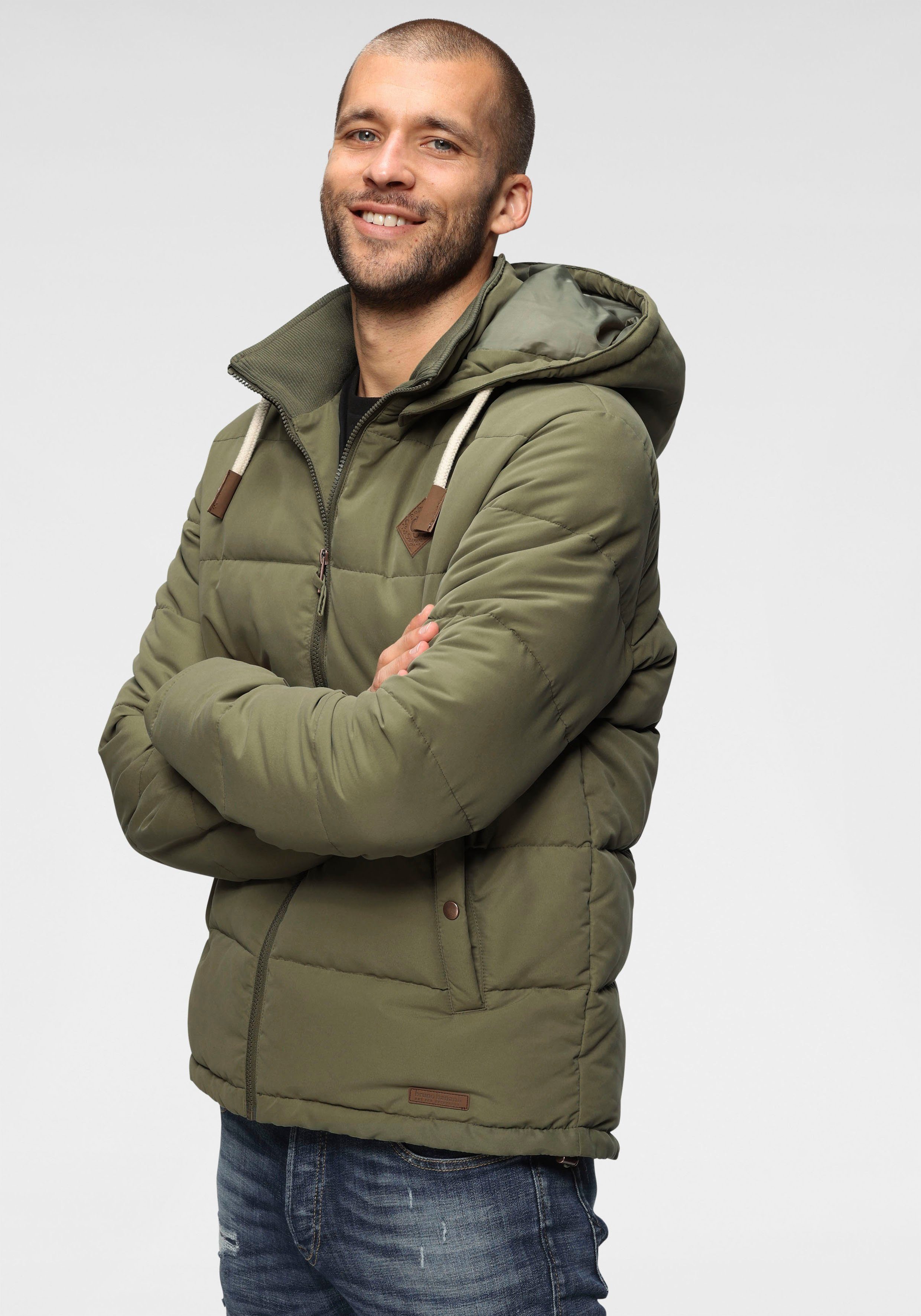 Bruno Banani Steppjacke mit abtrennbarer Kapuze olivgrün