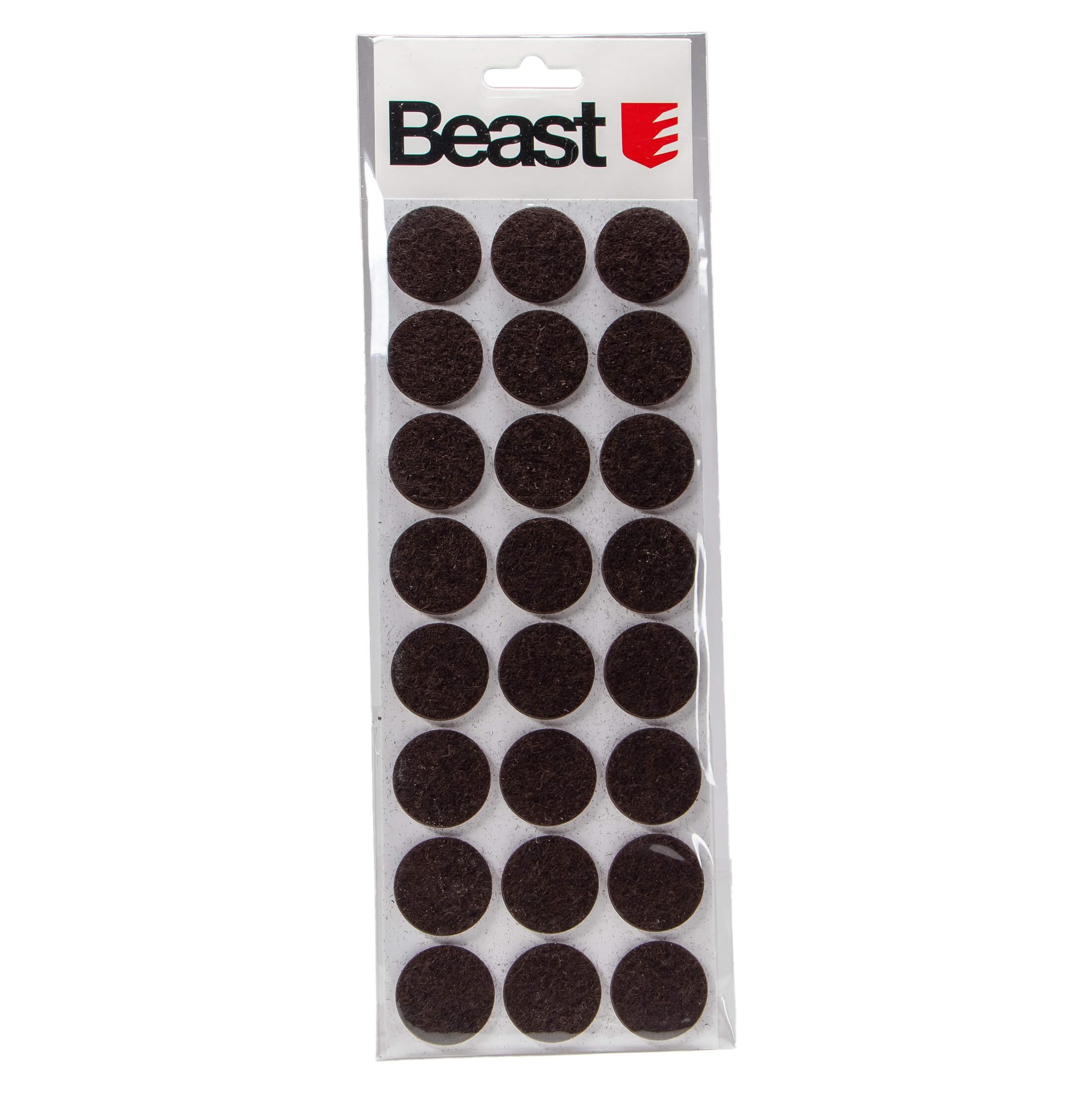 Beast Möbelfuß 24 selbstklebende Filzgleiter rund 28mm schwarz Möbelgleiter Satz, (24-St), selbstklebend